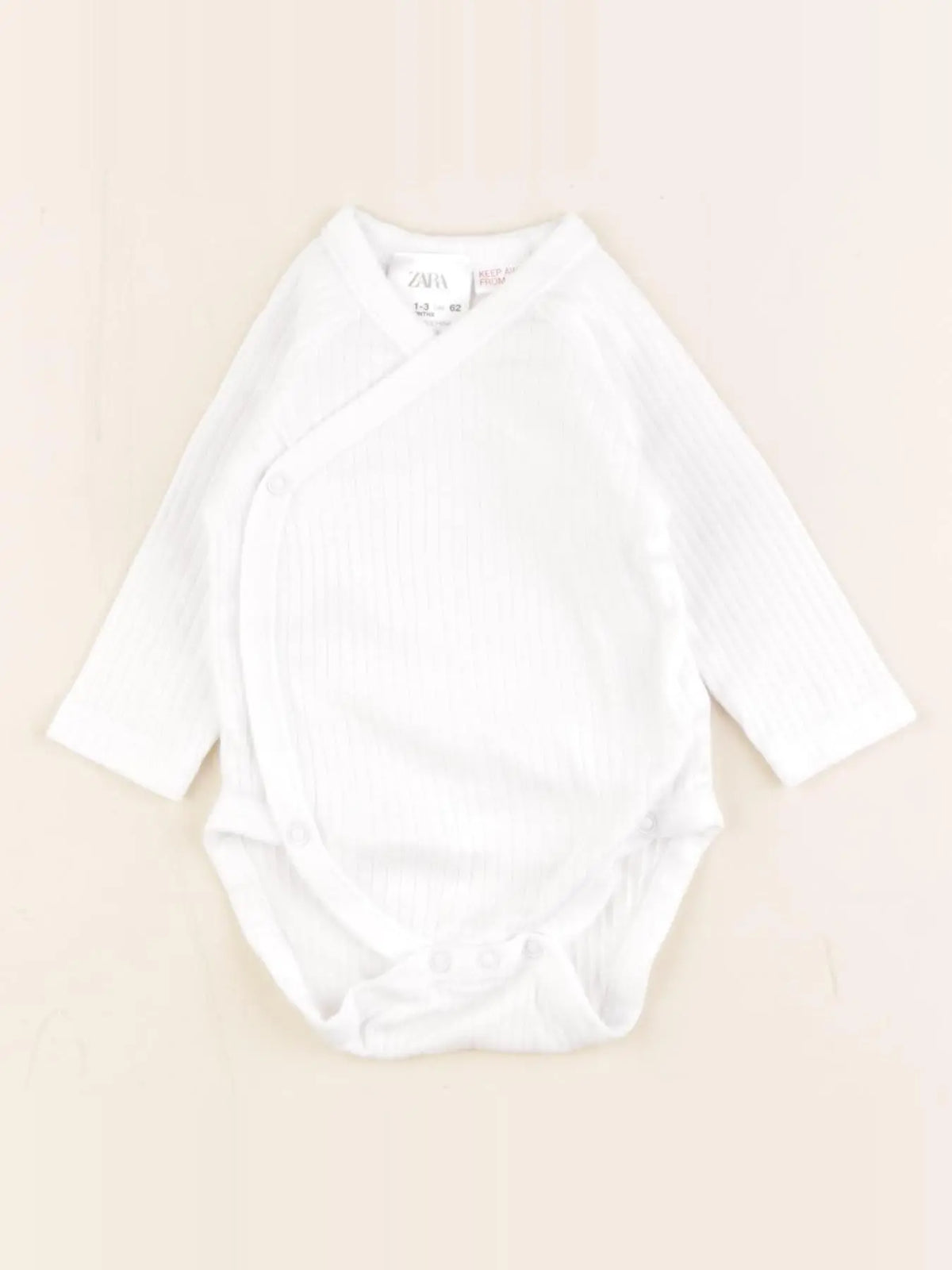 Zara - body blanc - 1/3 mois