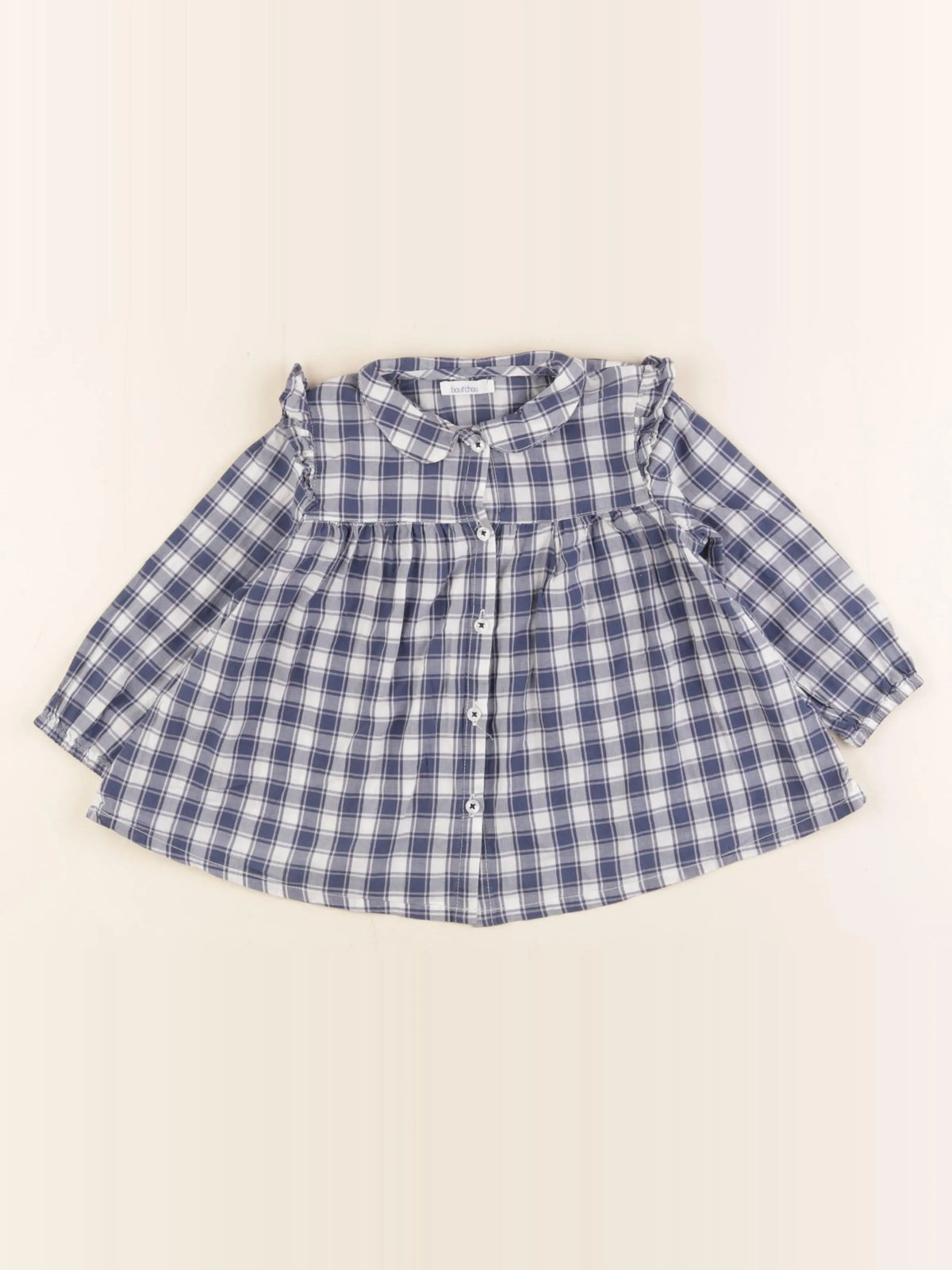 Boutchou - chemise bleu - 18 mois