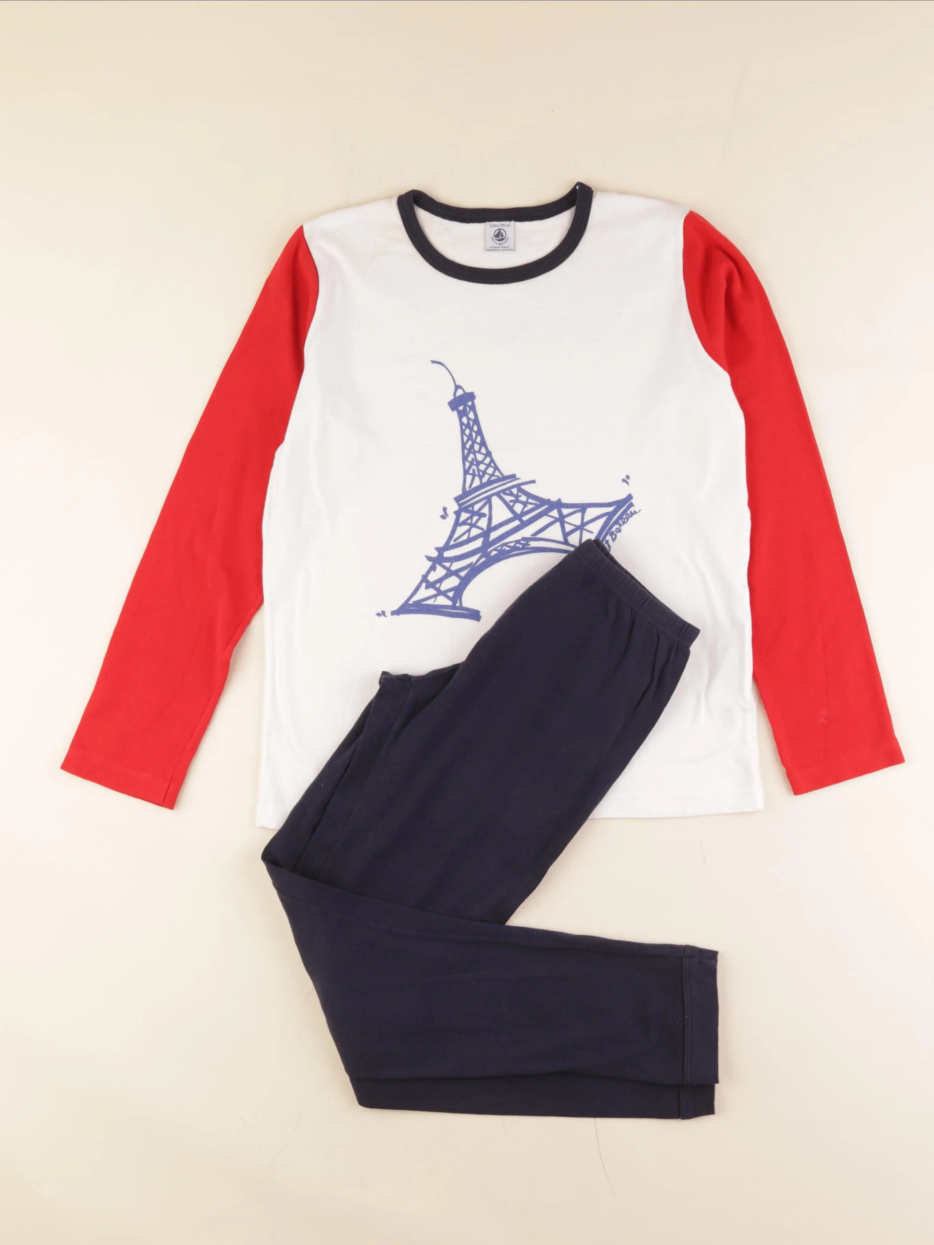 Petit Bateau - pyjama coton multicolore - 12 ans