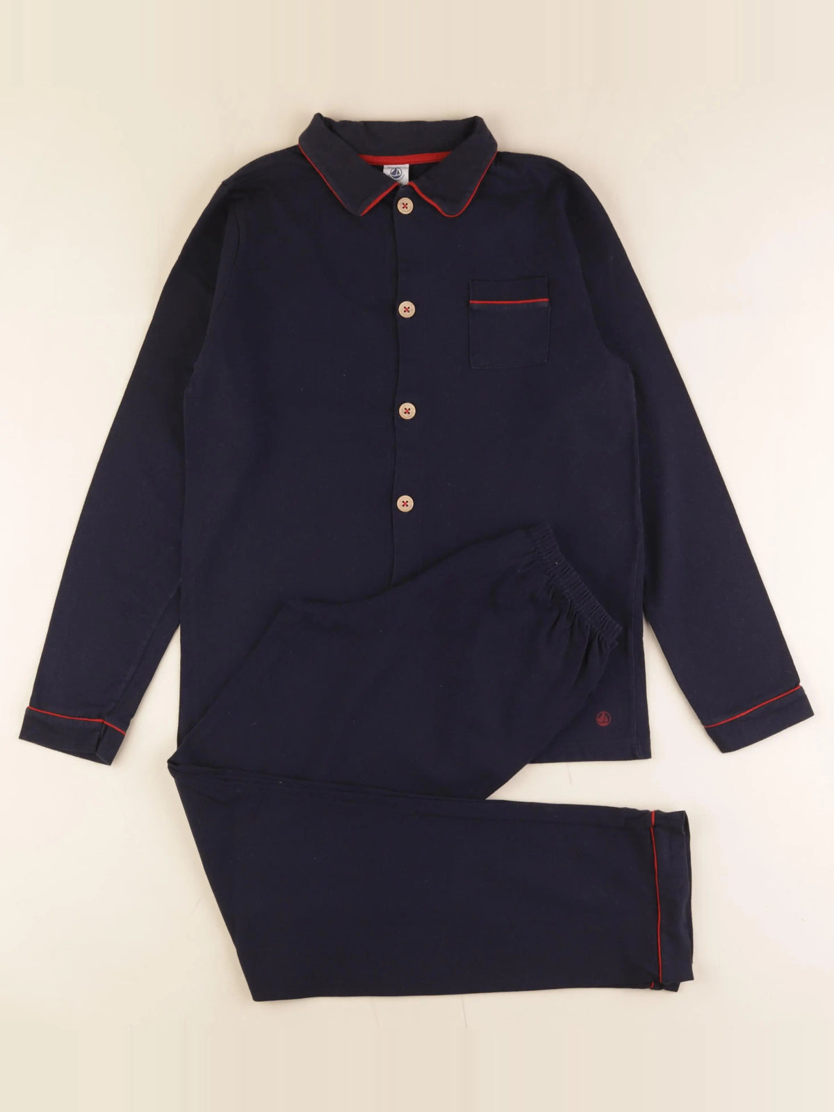 Petit Bateau - pyjama coton bleu - 12 ans