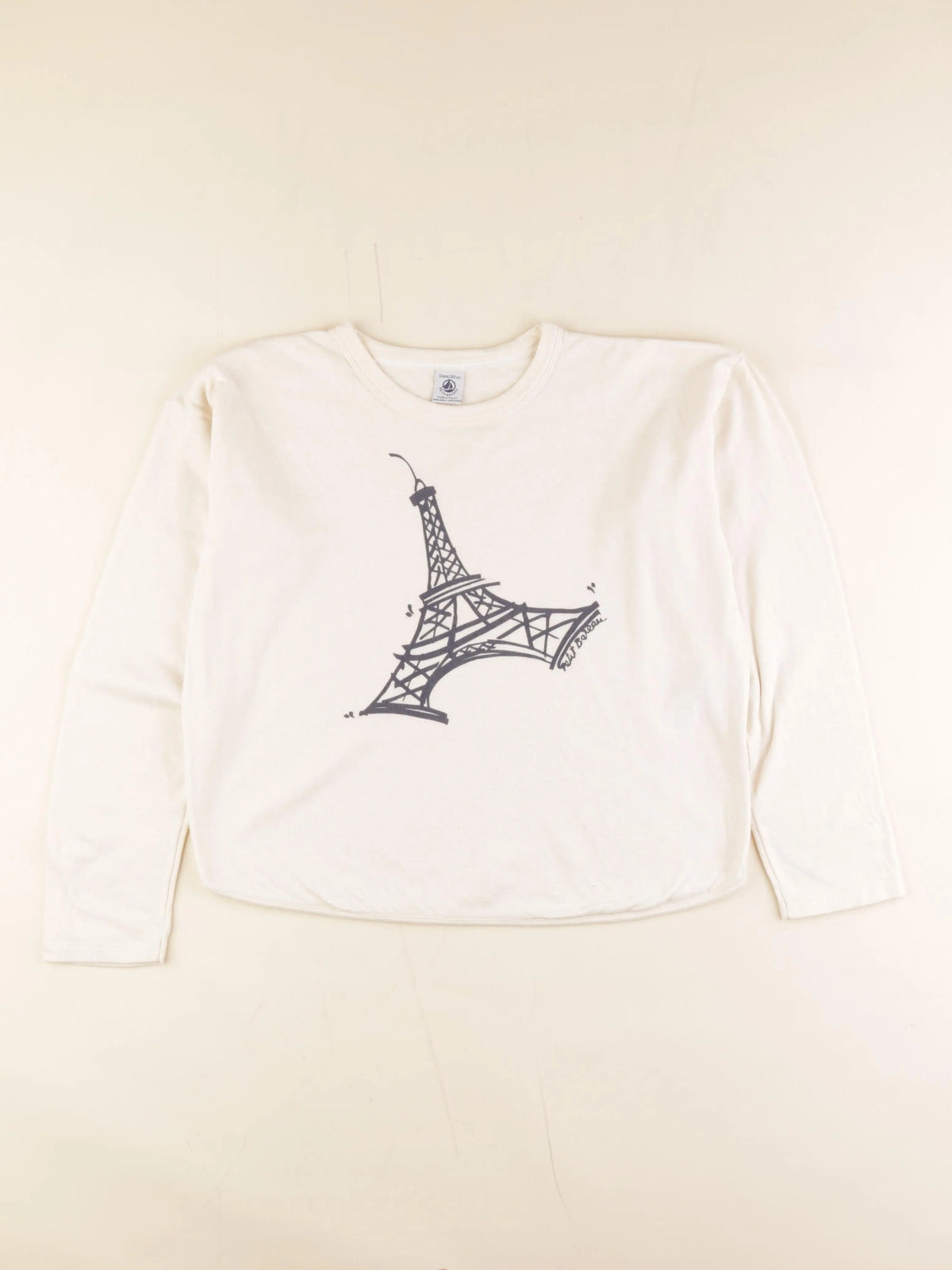 Petit Bateau - tee-shirt beige - 12 ans