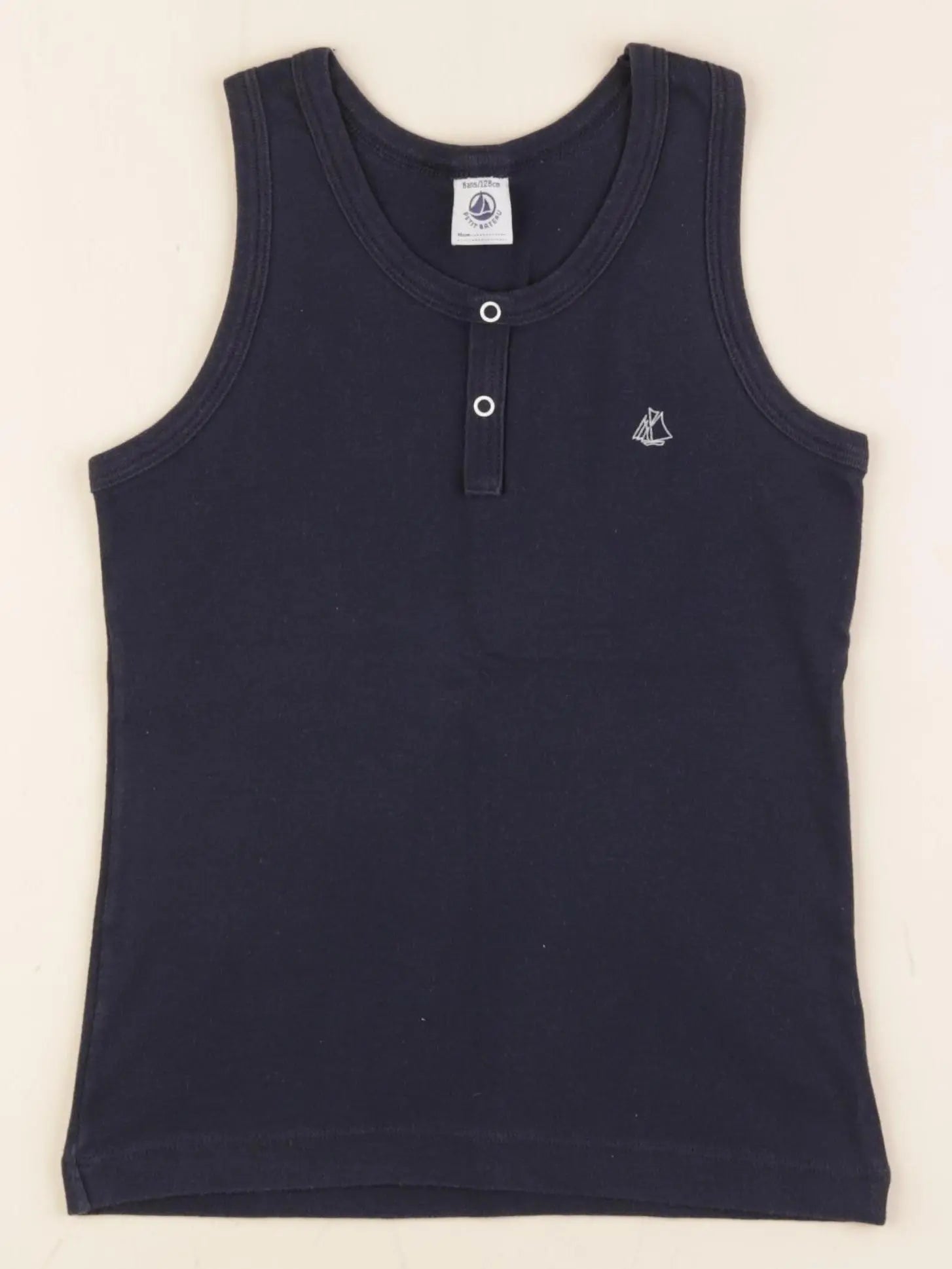 Petit Bateau - débardeur bleu - 10 ans