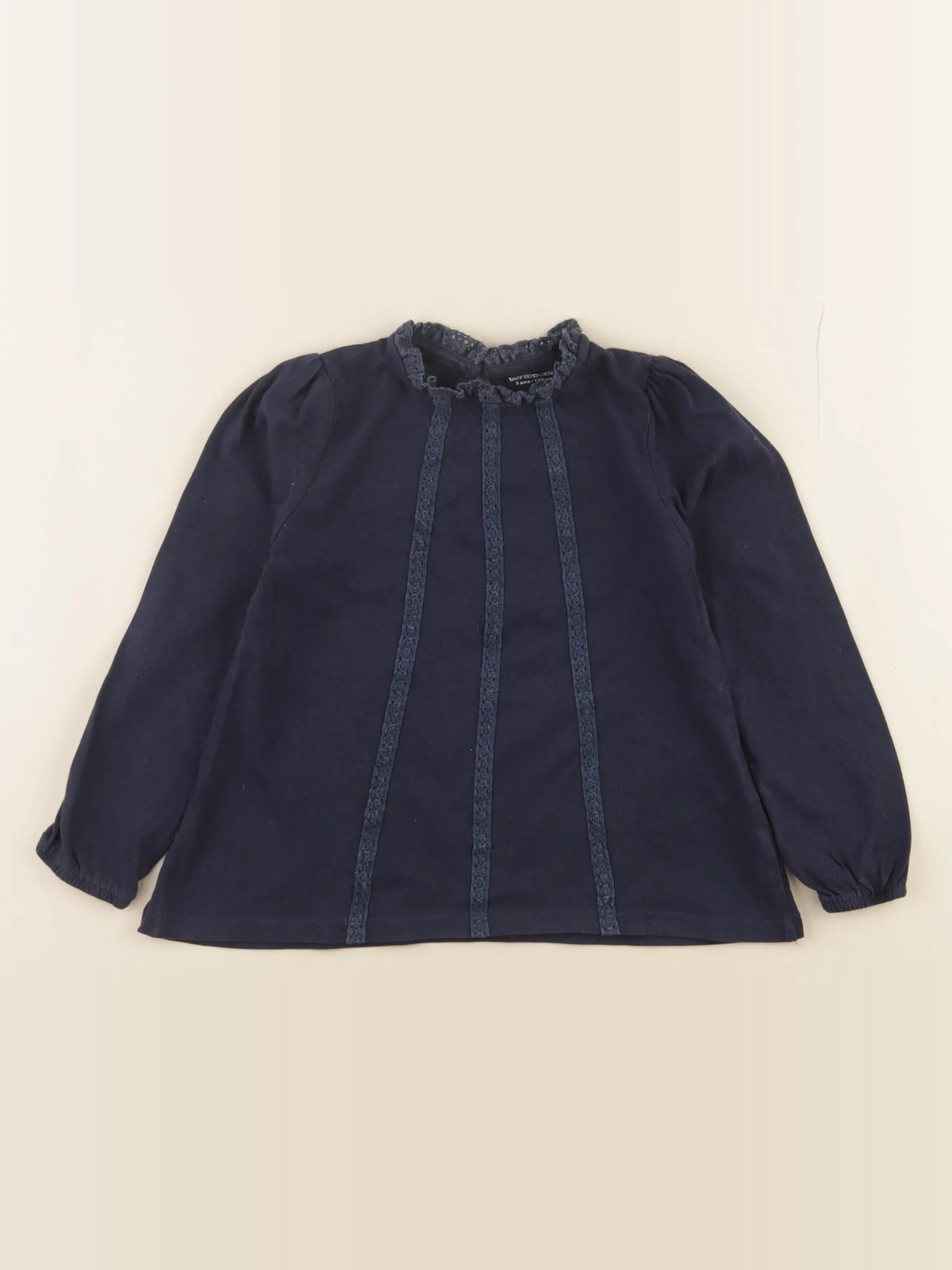 Vertbaudet - tee-shirt bleu - 5 ans