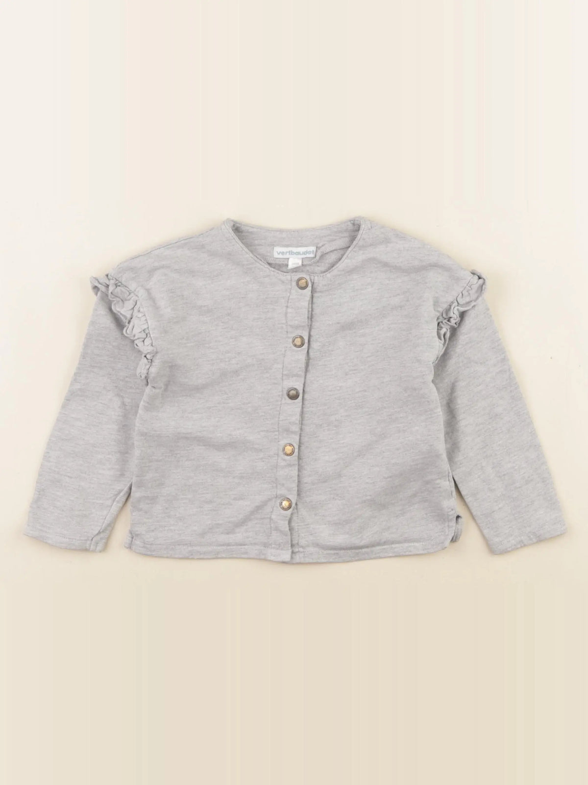 Vertbaudet - sweat gris - 2 ans