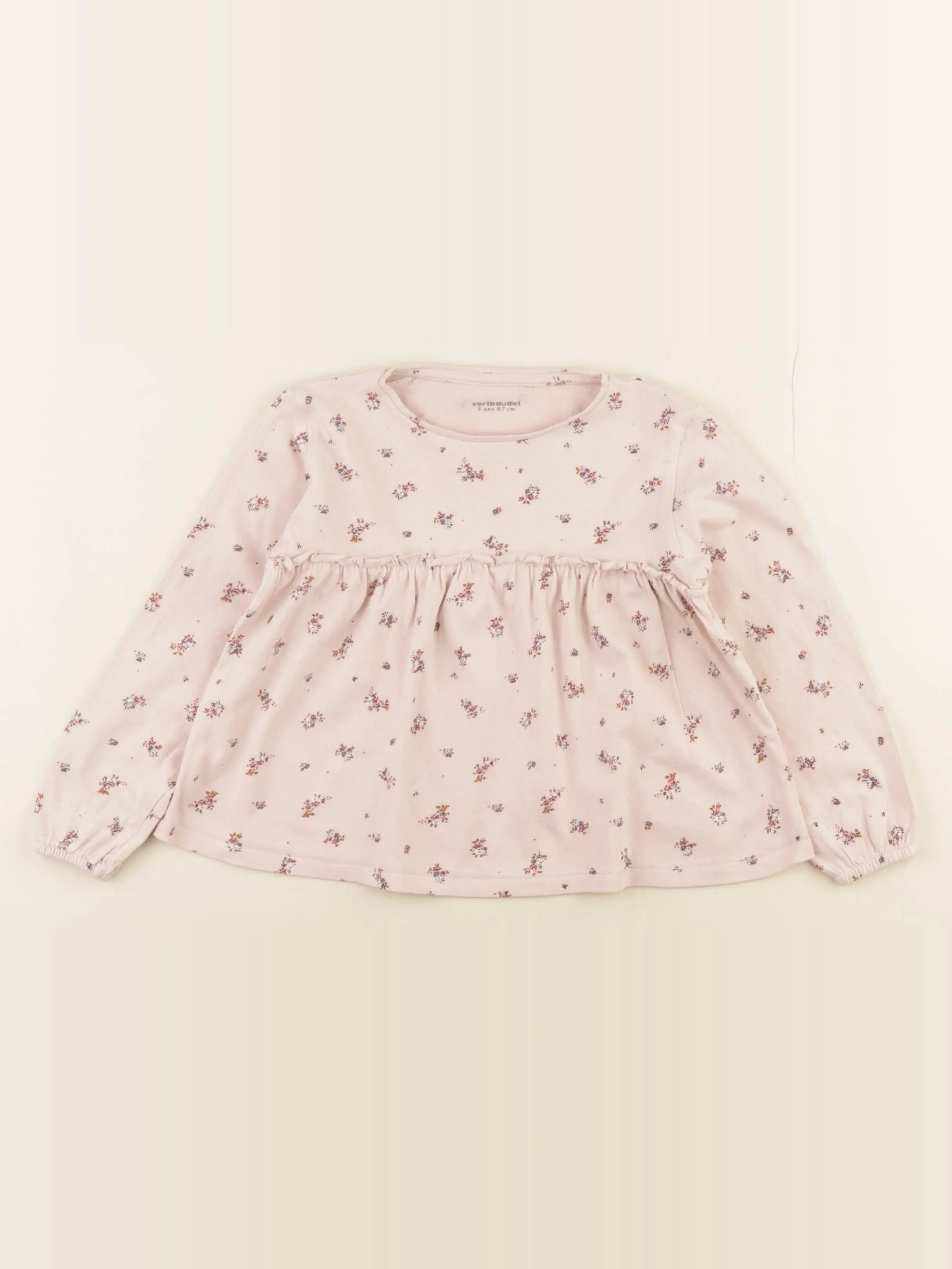 Vertbaudet - tee-shirt rose - 3 ans
