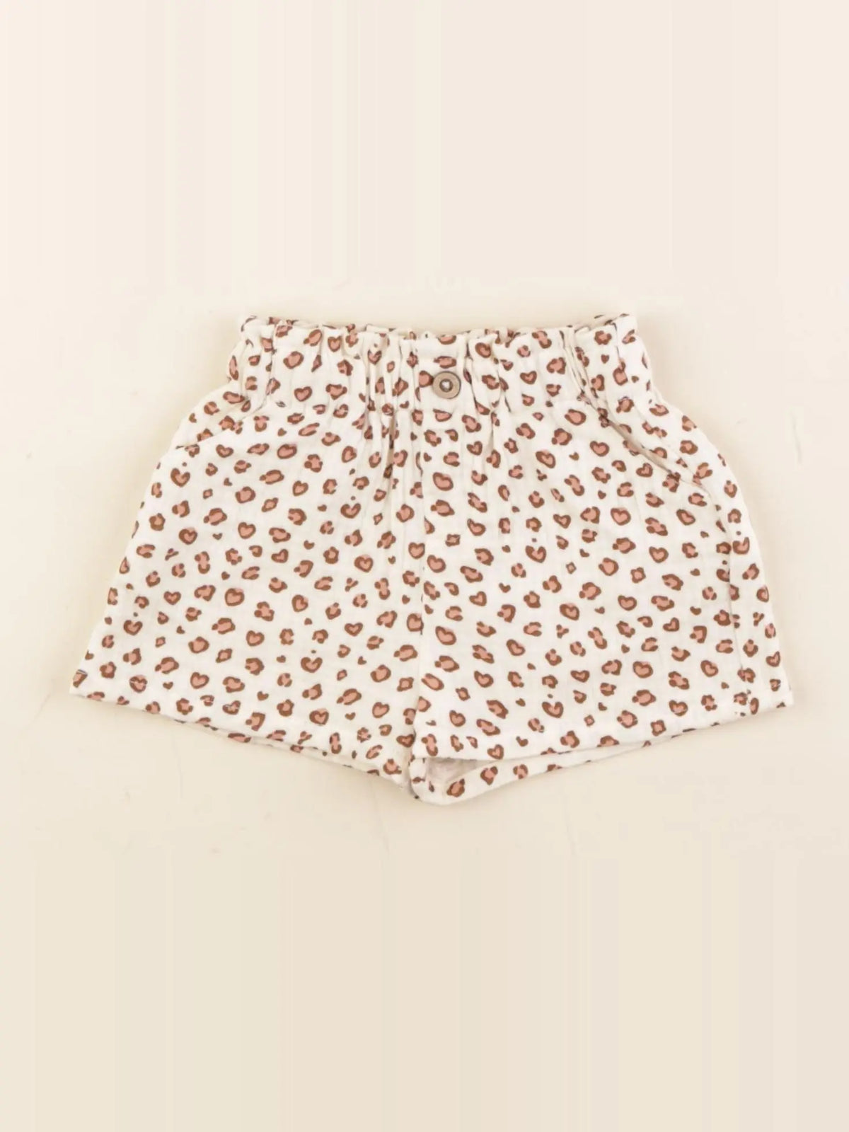 Vertbaudet - short beige - 6 mois