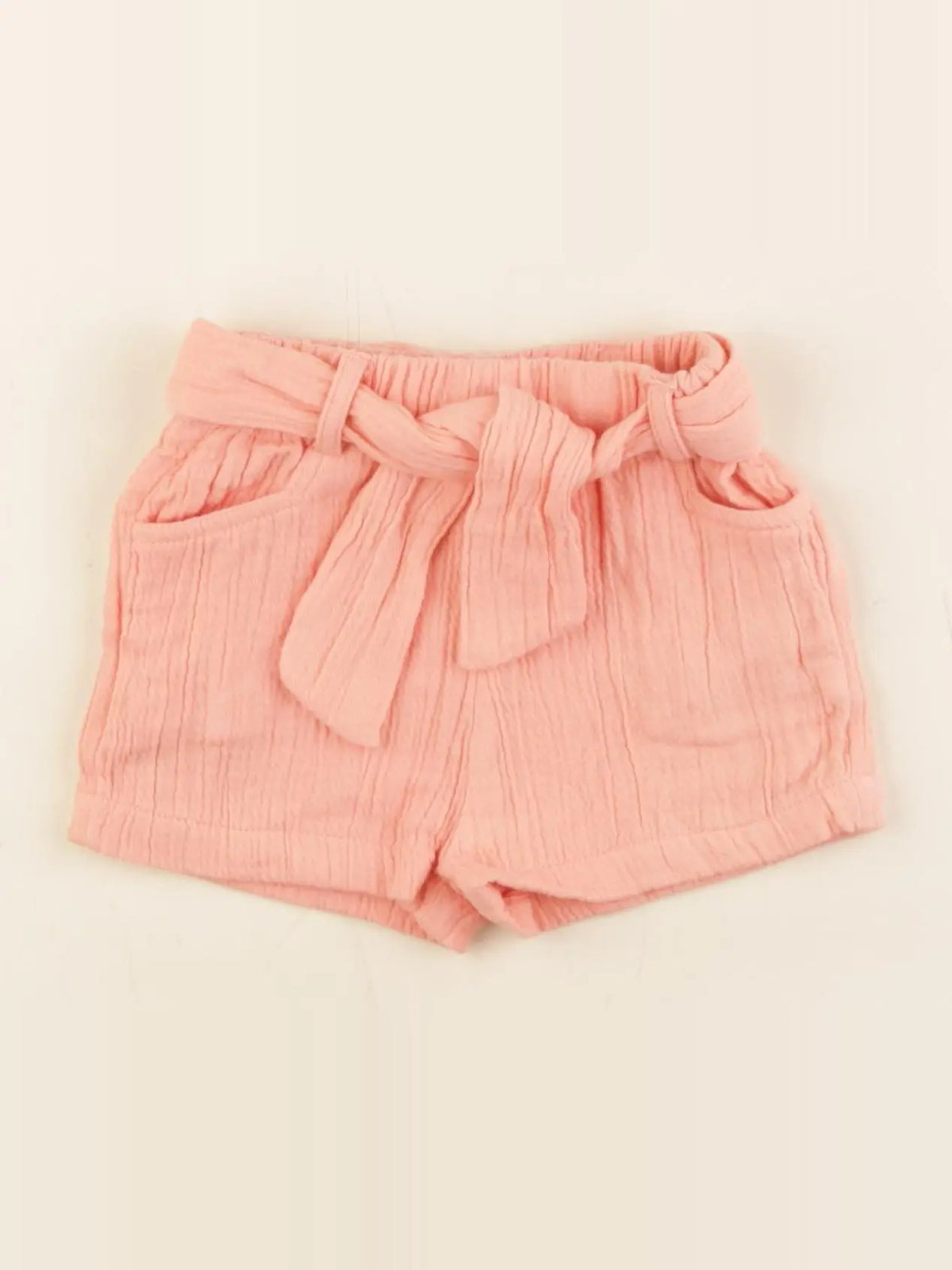 Vertbaudet - short orange - 6 mois