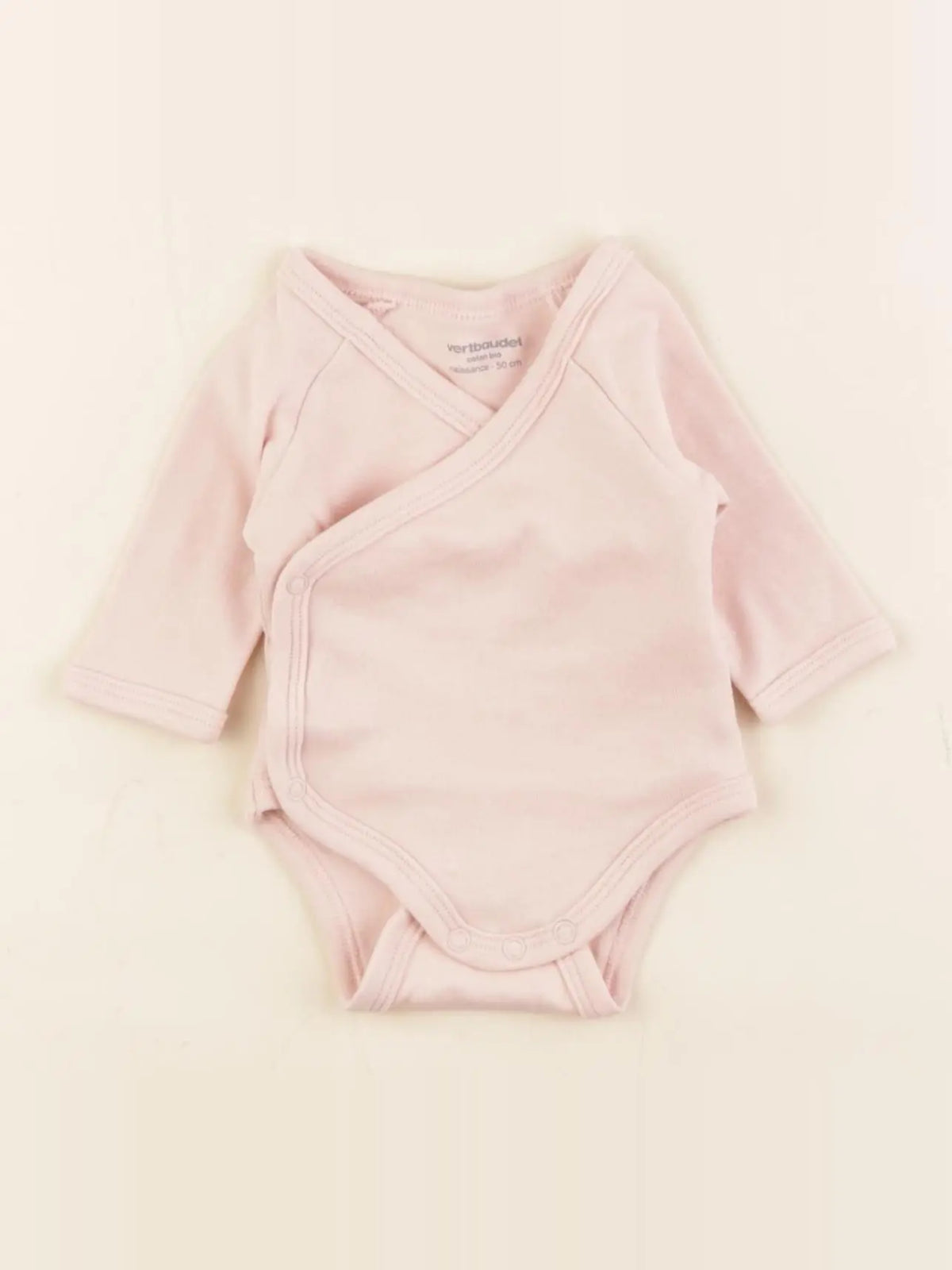 Vertbaudet - body rose - 0 mois