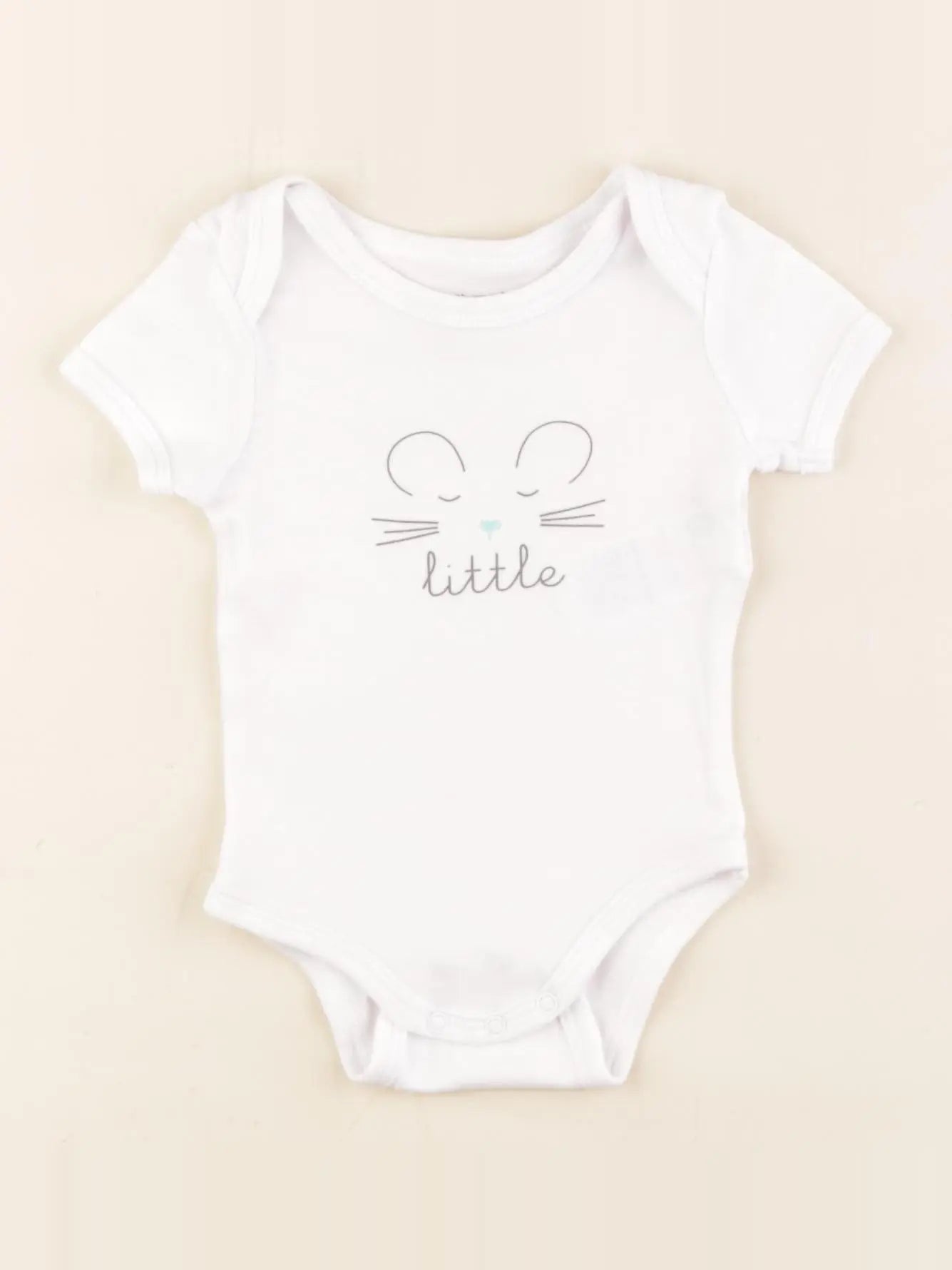 Vertbaudet - body blanc - 3 mois