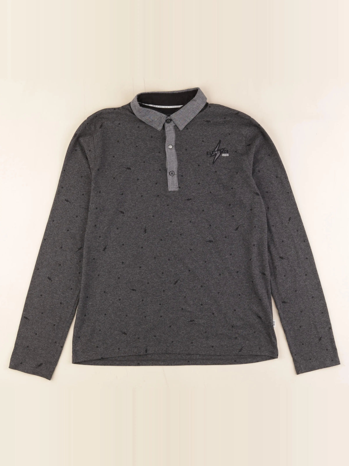 IKKS - polo gris - 14 ans