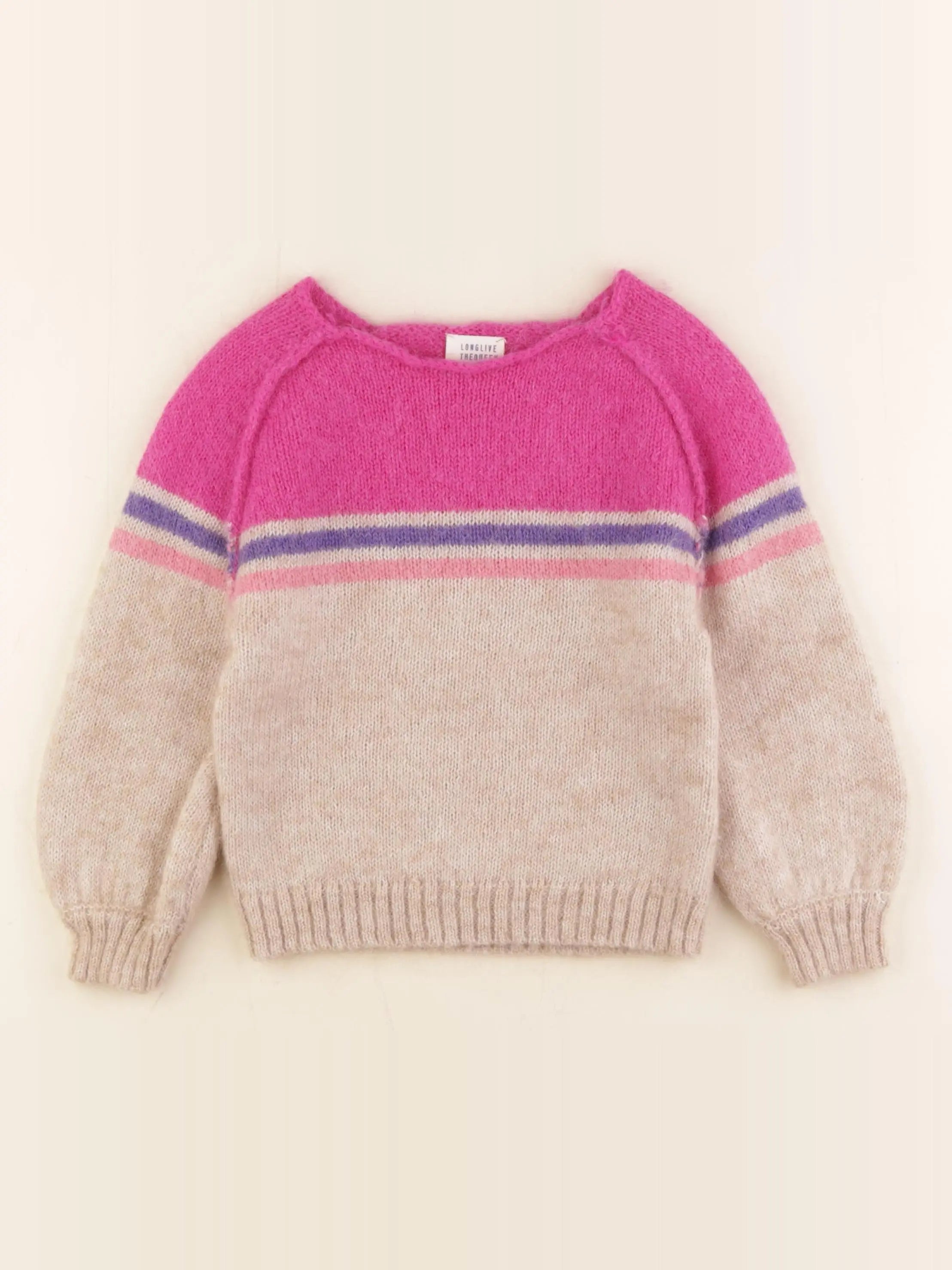 Longlivethequeen - pull beige - 6 ans