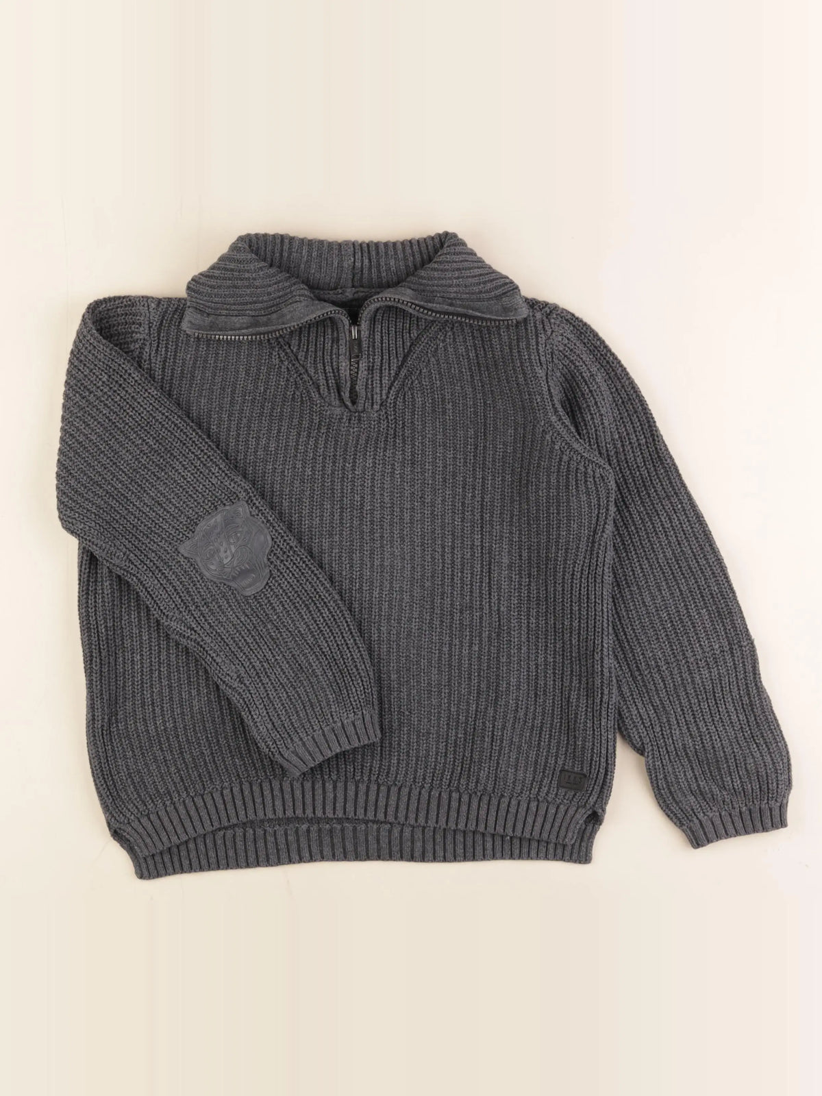 IKKS - pull gris - 8 ans