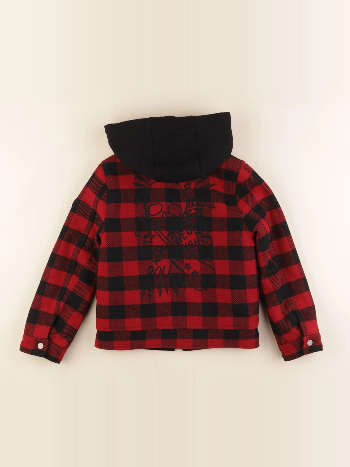 IKKS - veste imprimé au dos rouge, noir - 8 ans