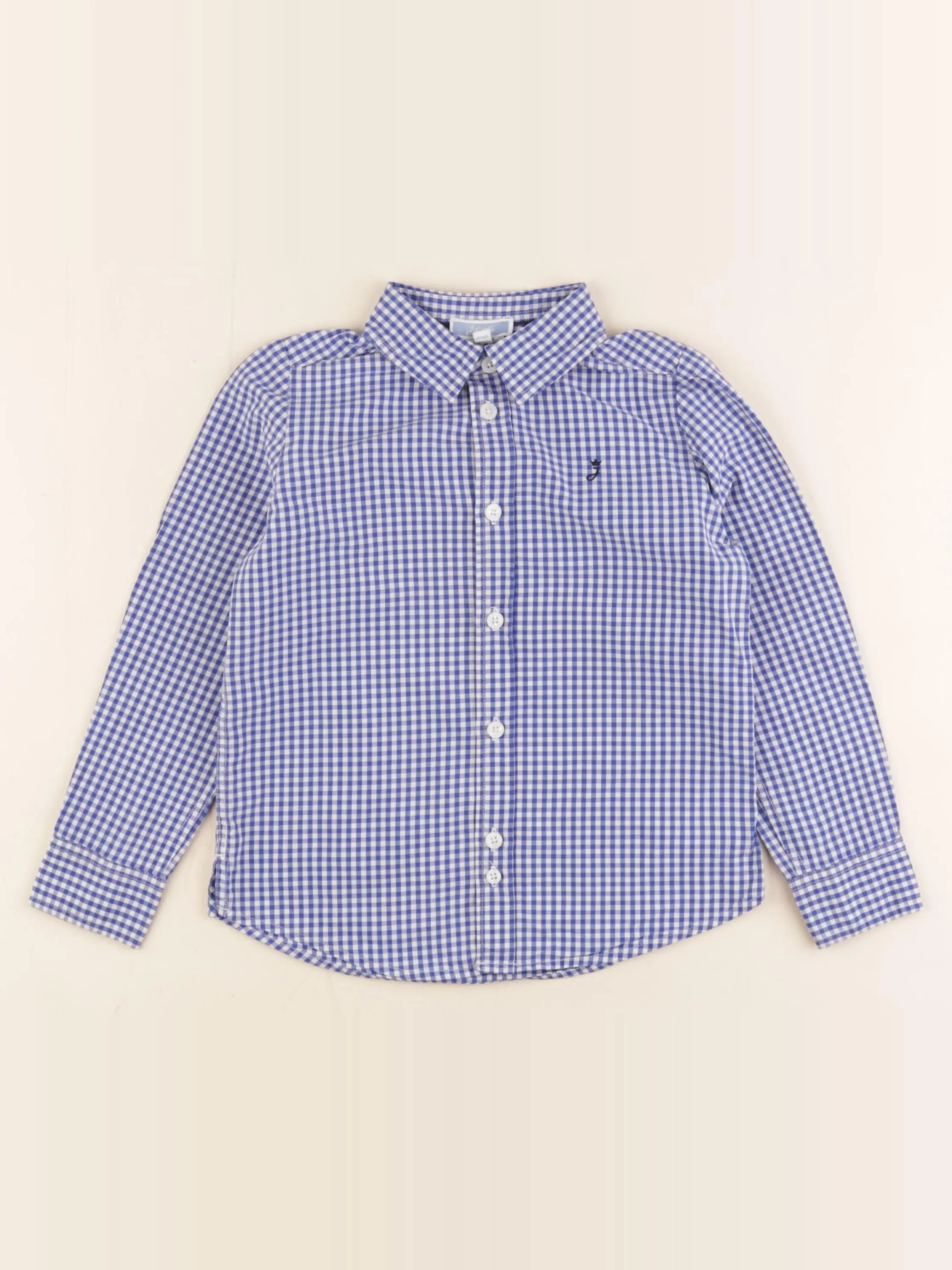 Jacadi - chemise bleu, blanc - 4 ans