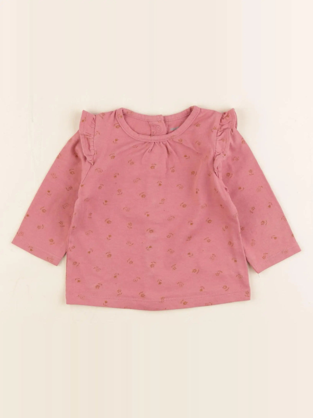 Vertbaudet - tee-shirt rose - 3 mois