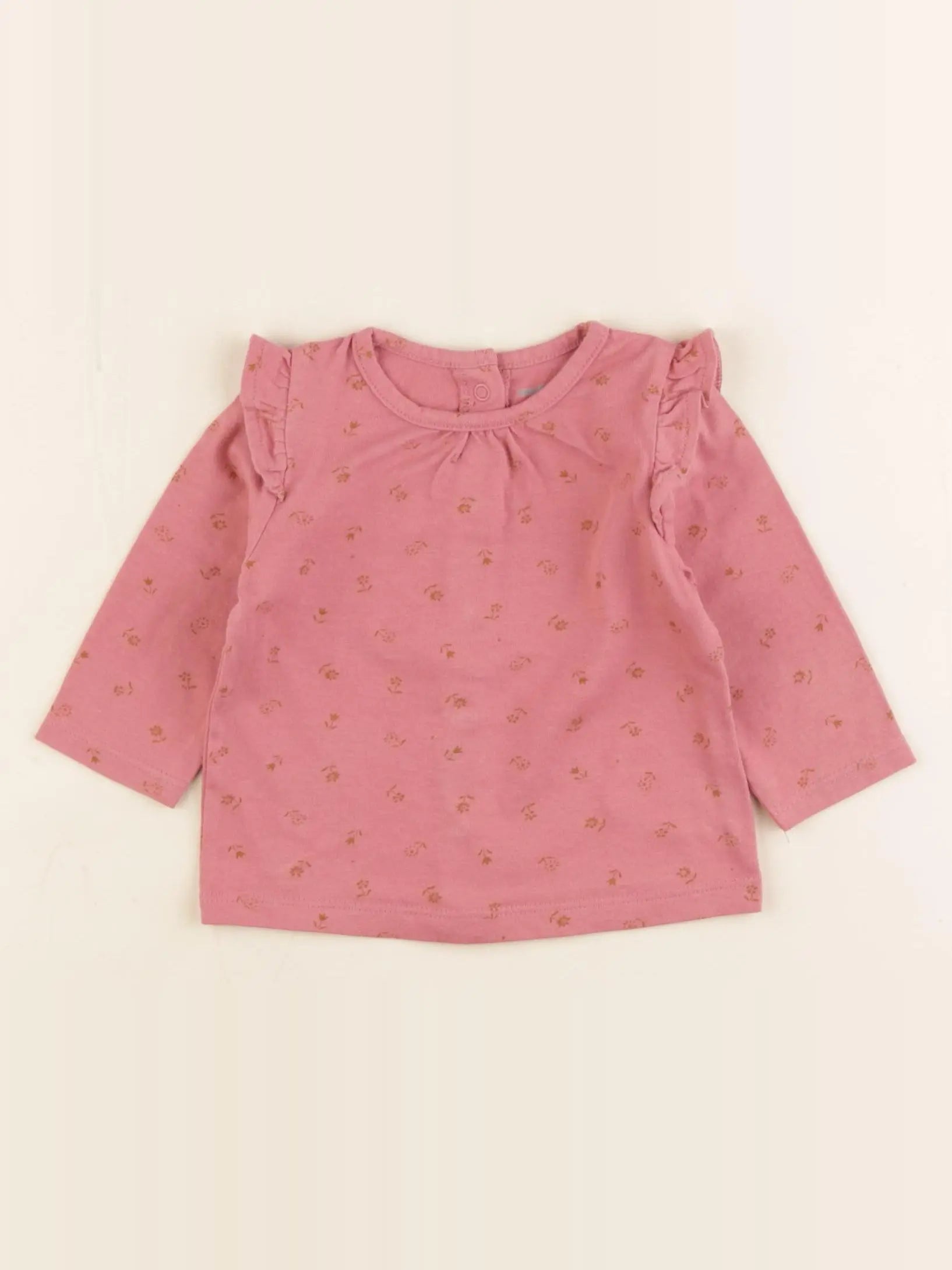 Vertbaudet - tee-shirt rose - 3 mois