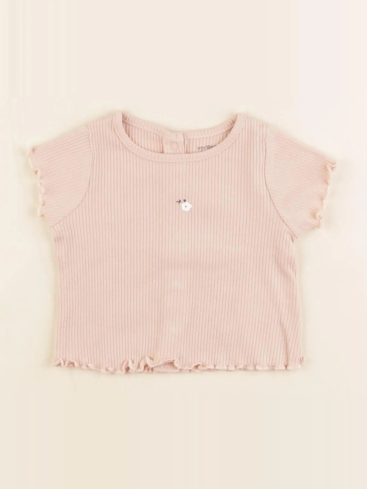 Vertbaudet - tee-shirt rose - 1 mois