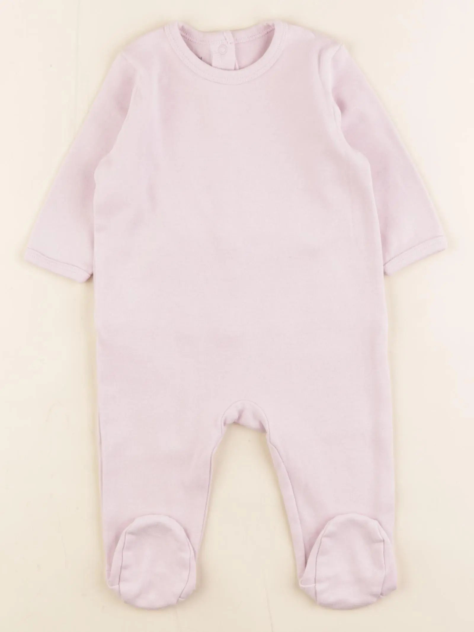 Vertbaudet - pyjama coton violet - 6 mois