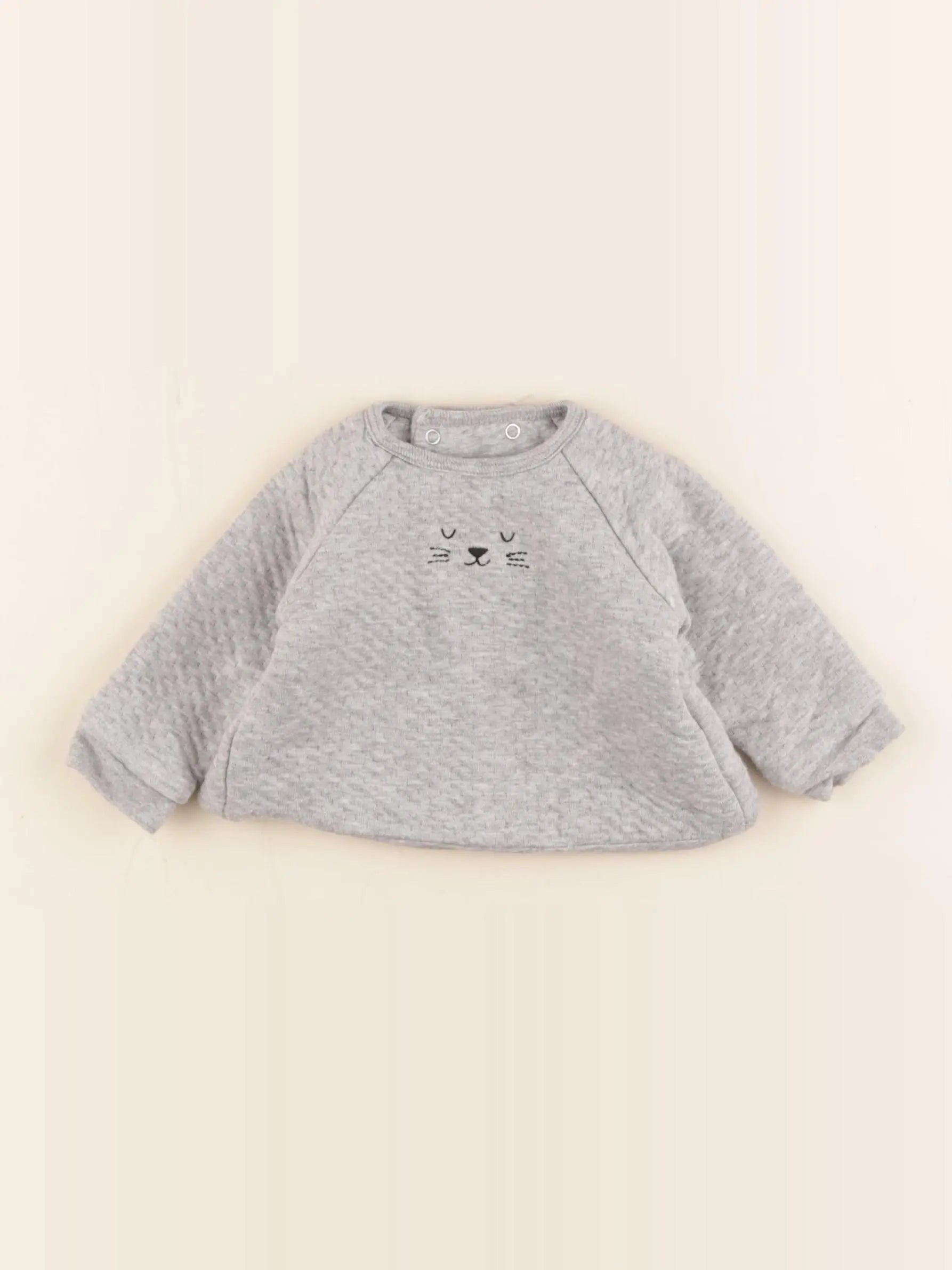 Boutchou - sweat gris - 3 mois