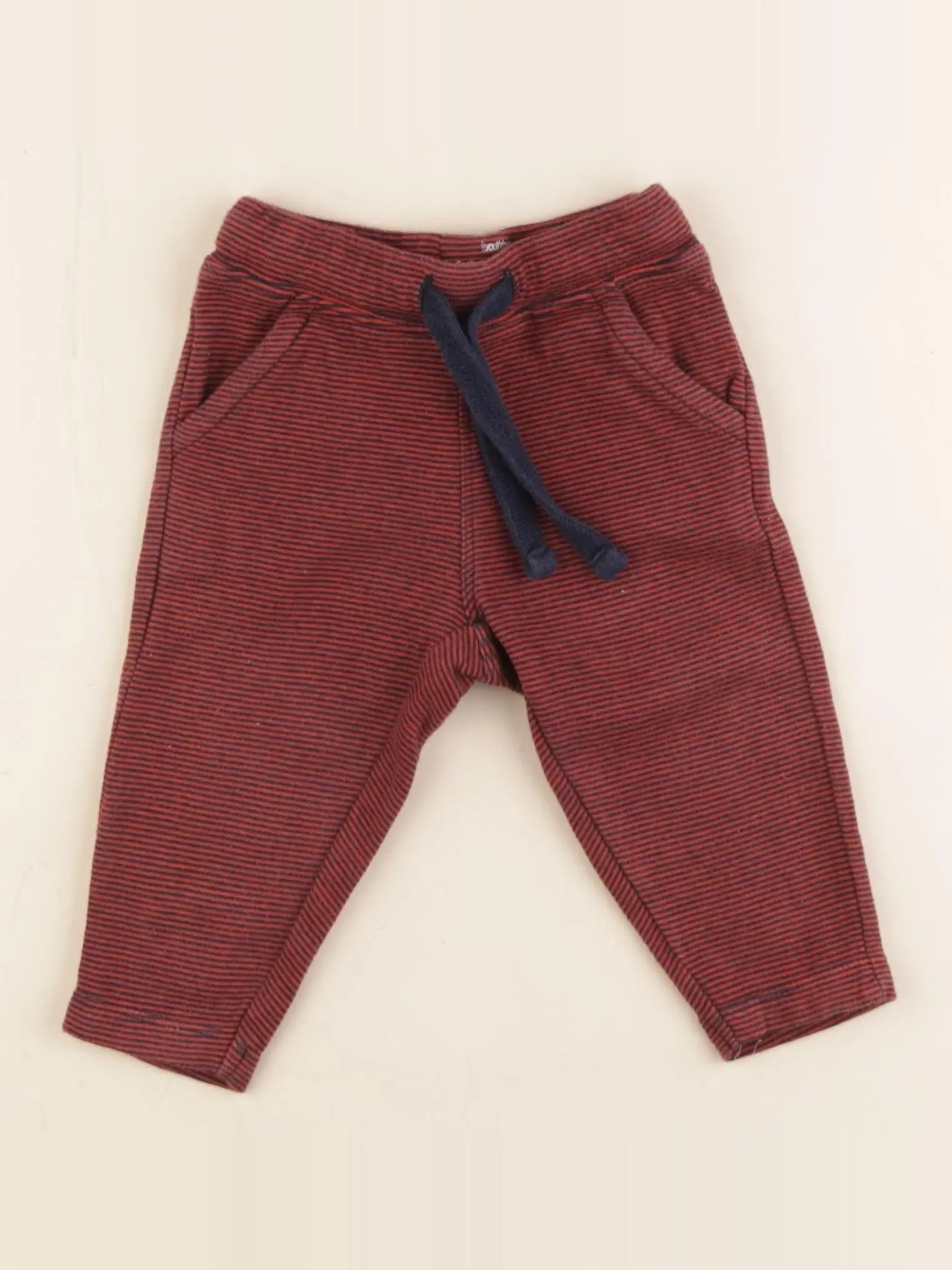 Boutchou - jogging bleu, rouge - 9 mois