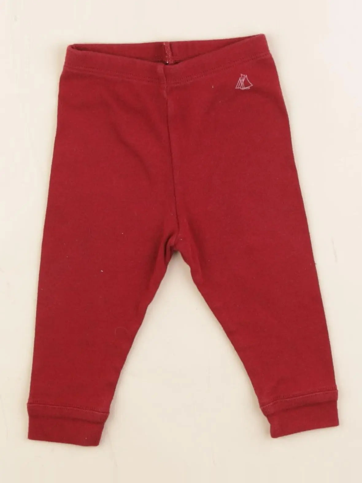 Petit Bateau - legging rouge - 6 mois