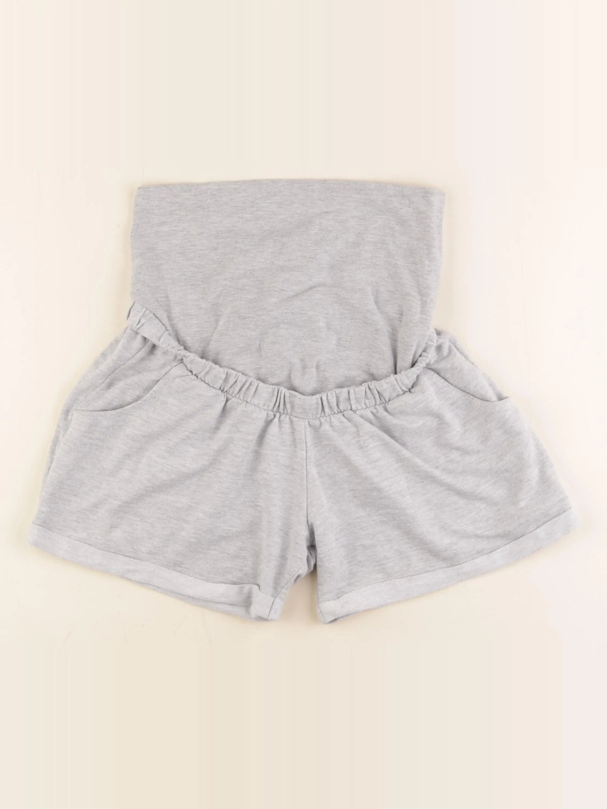 La Halle - short grossesse gris - s
