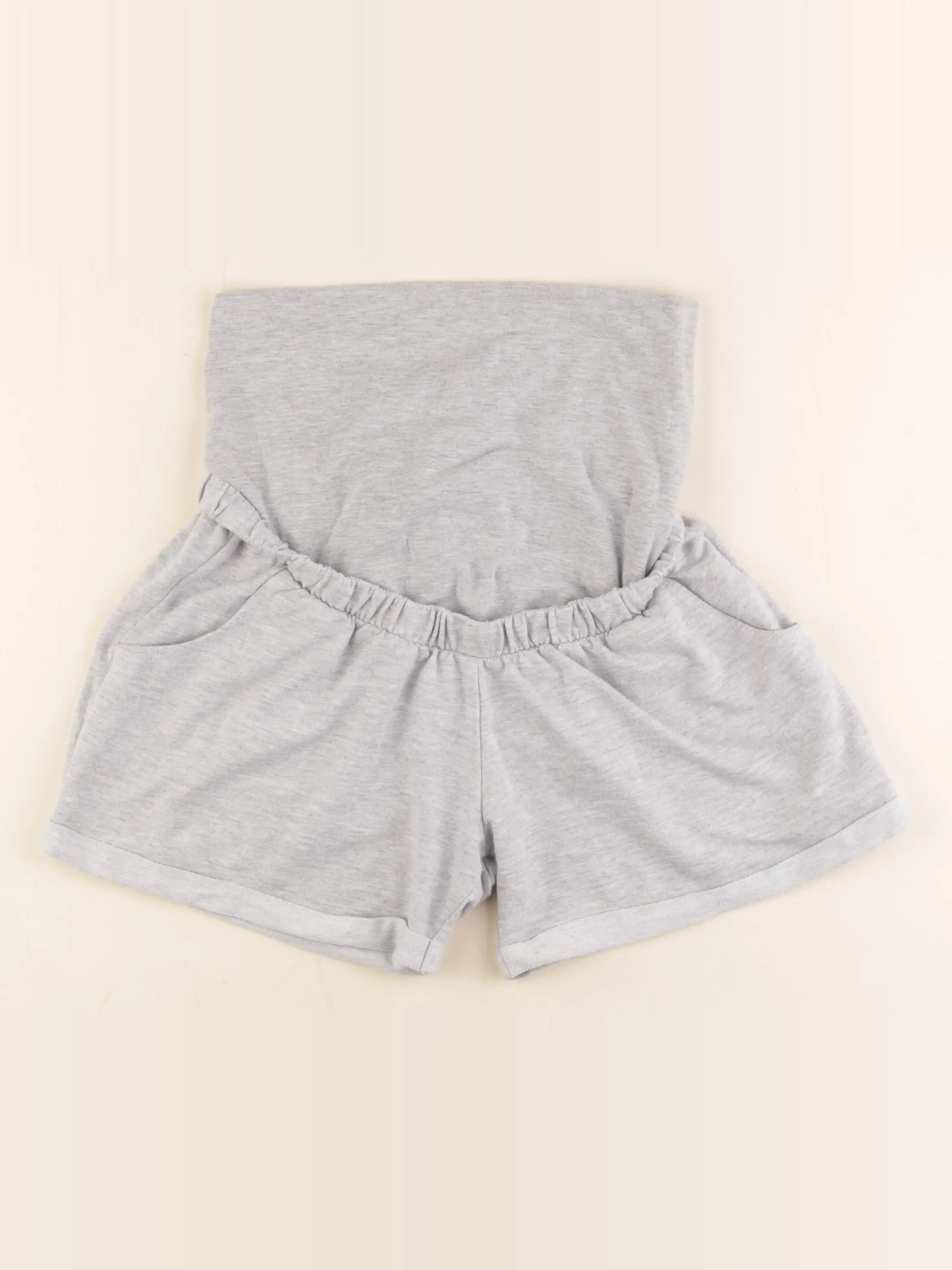 La Halle - short grossesse gris - s
