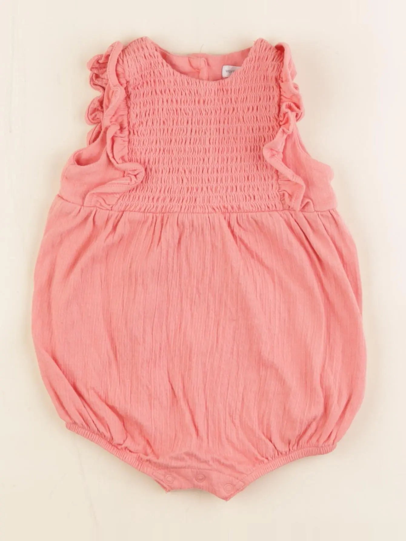 Vertbaudet - combinaison rose - 9 mois