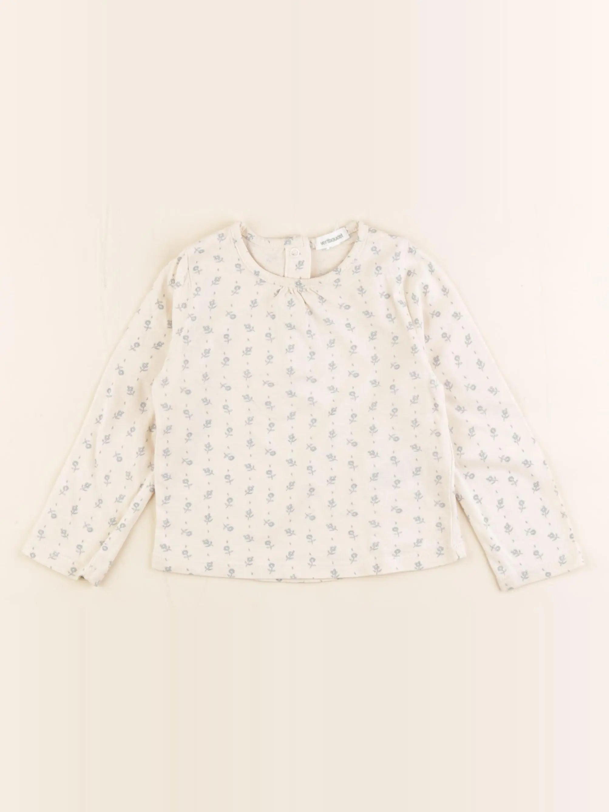 Vertbaudet - tee-shirt blanc - 18 mois