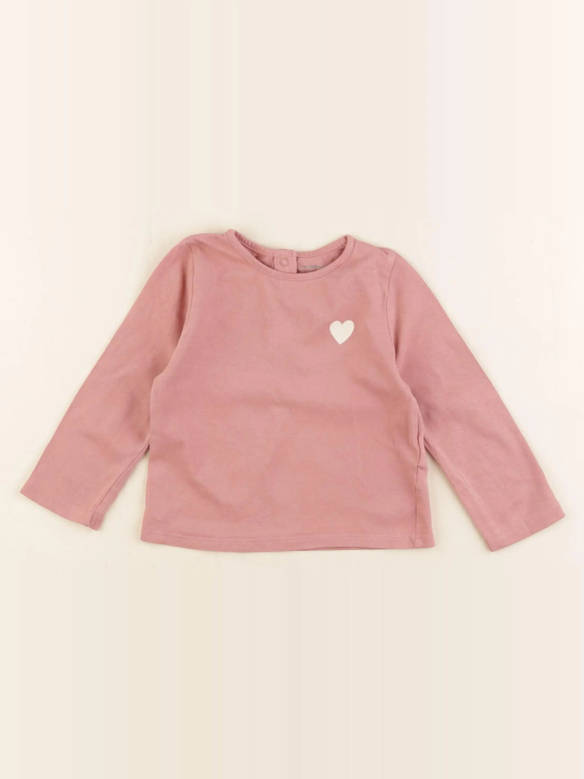 Vertbaudet - tee-shirt rose - 12 mois