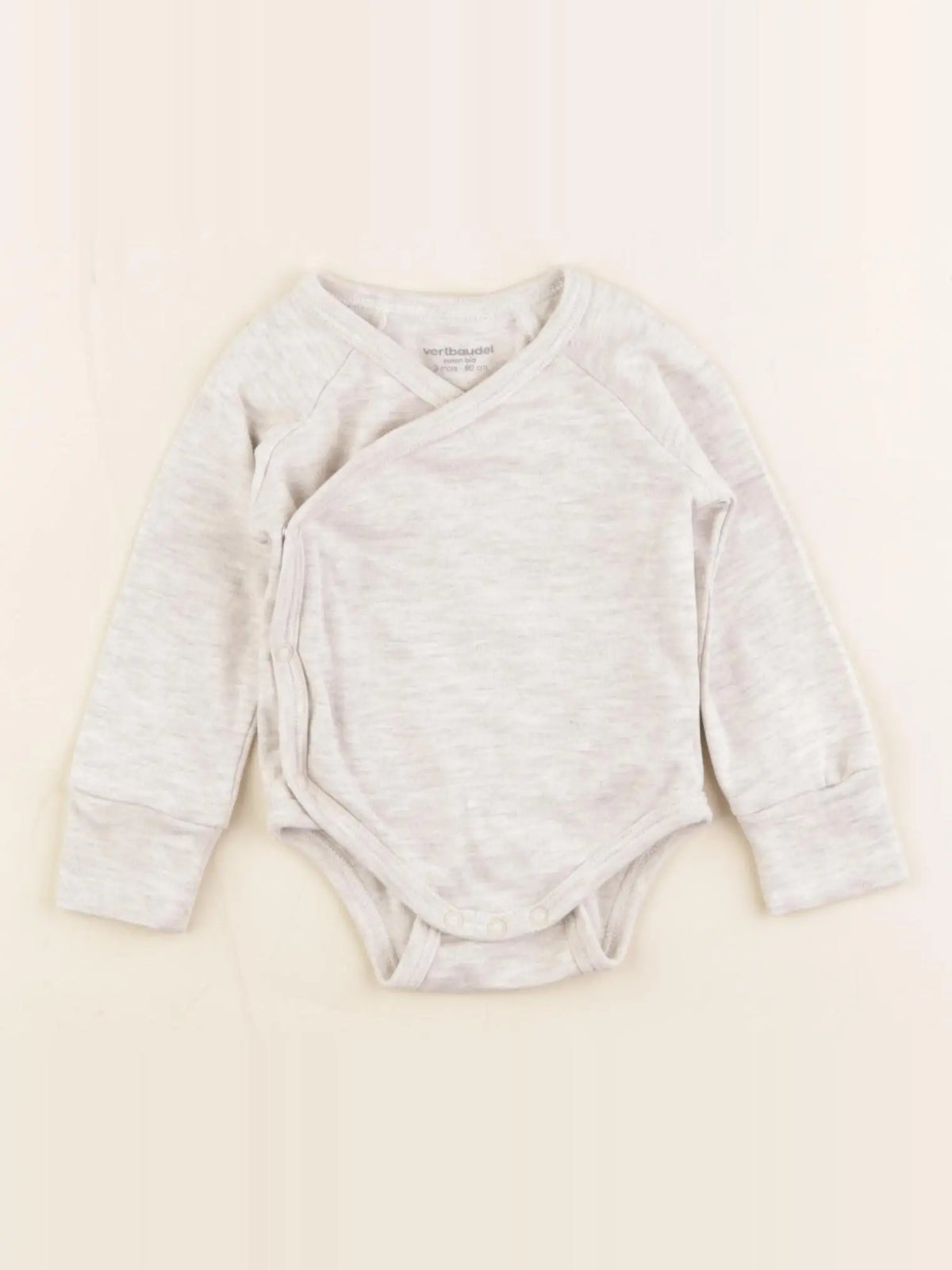 Vertbaudet - body gris - 3 mois