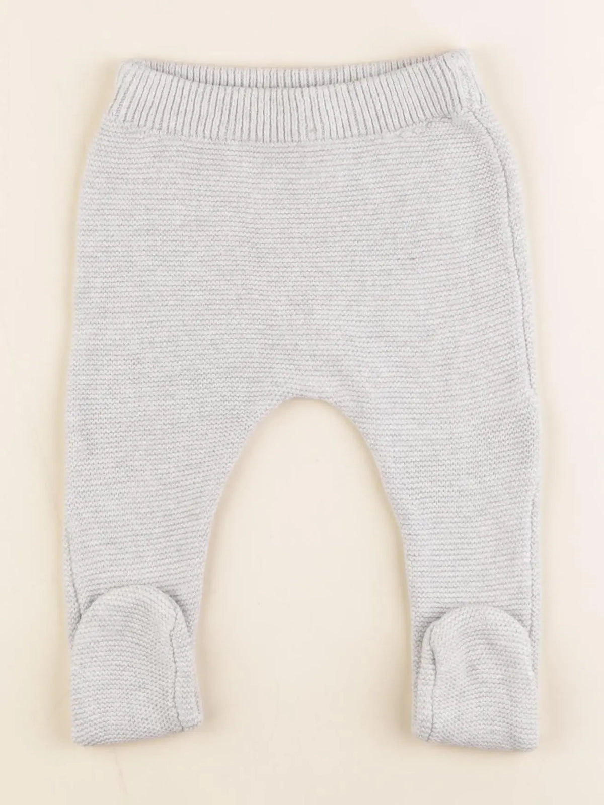 Vertbaudet - legging gris - 9 mois
