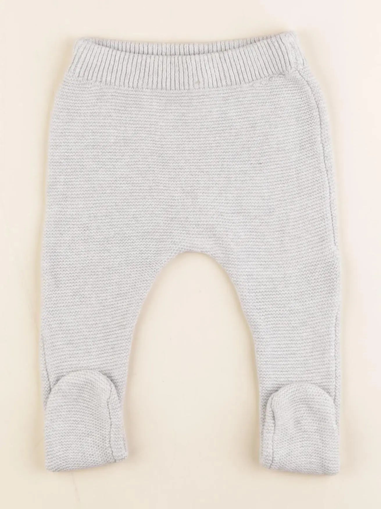 Vertbaudet - legging gris - 9 mois