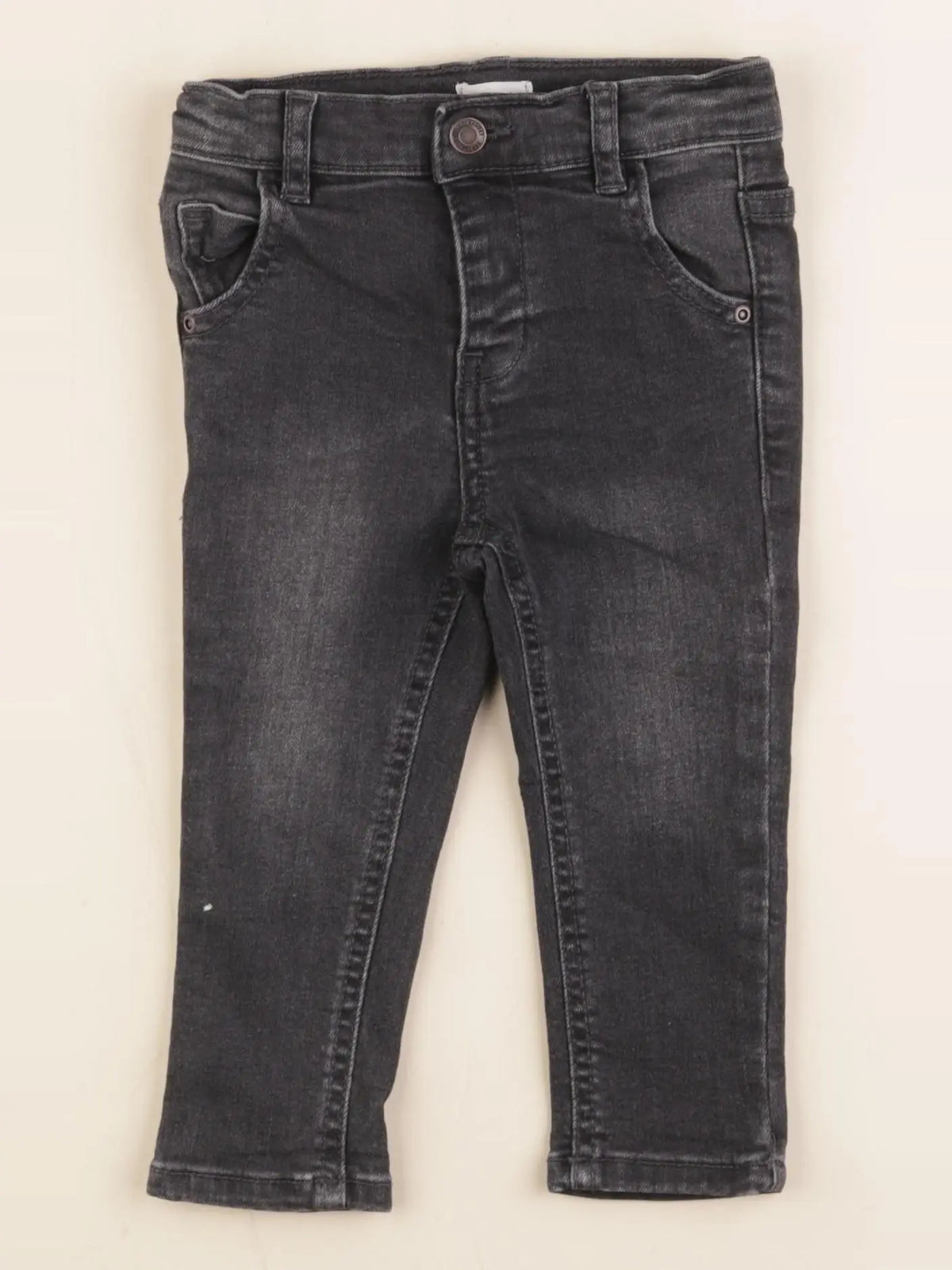 Vertbaudet - jean noir - 12 mois