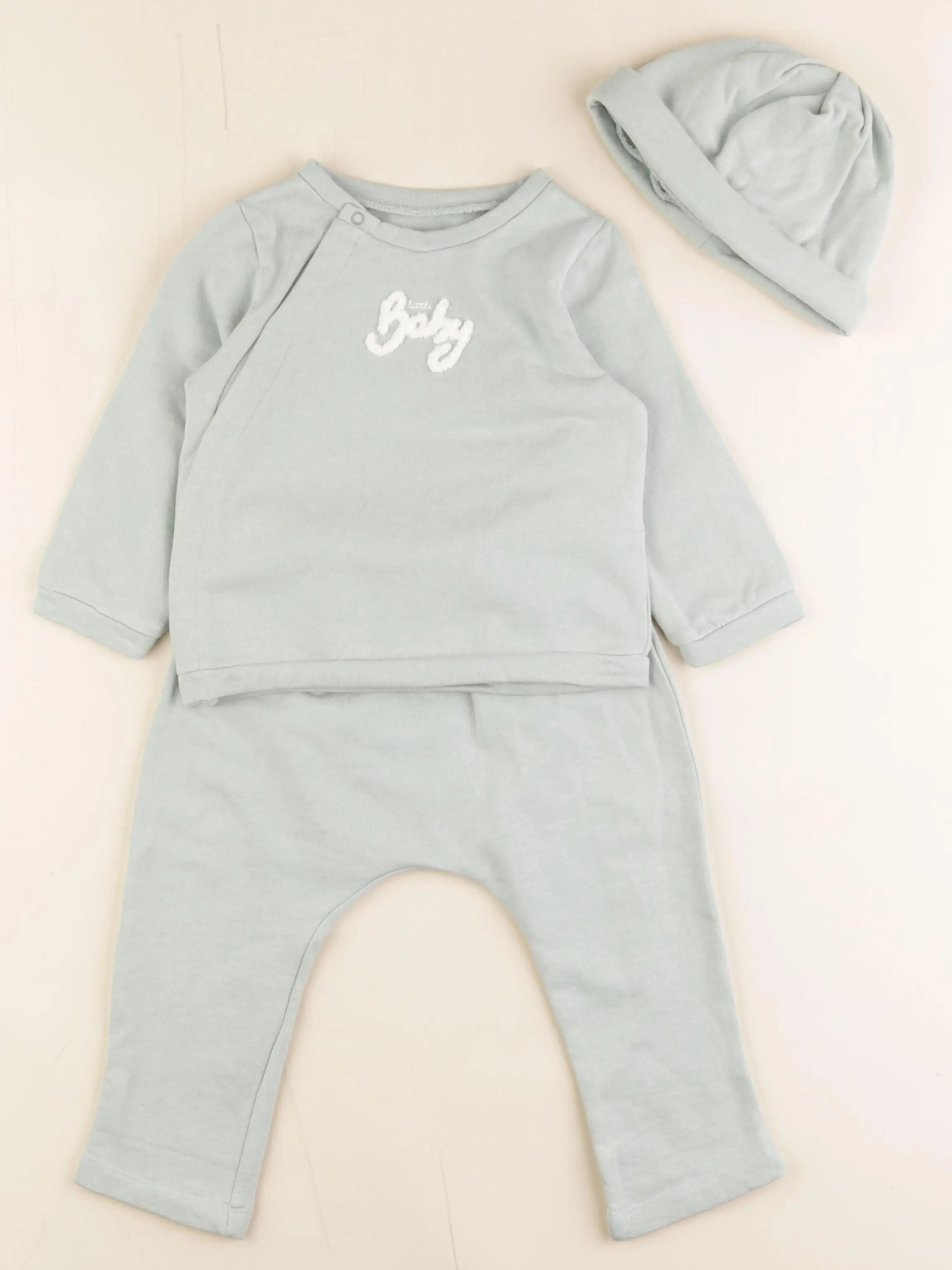 Vertbaudet - ensemble vert - 12 mois