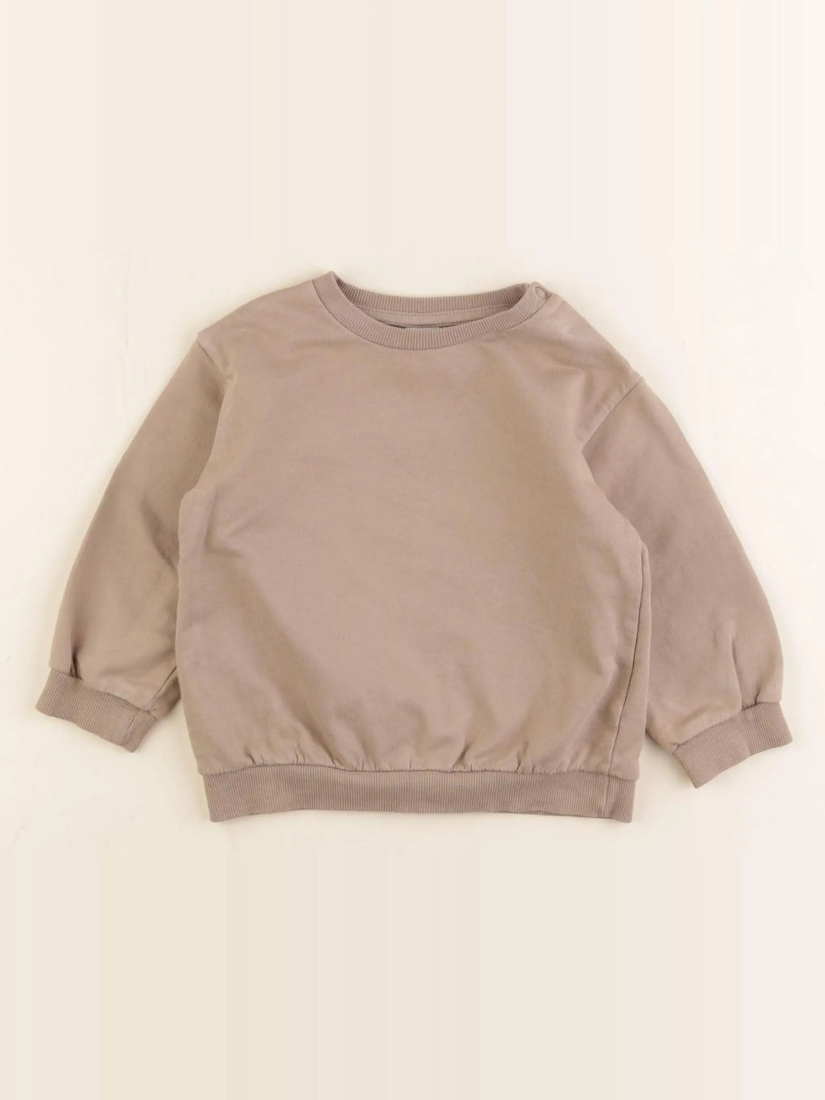 H&M - sweat marron - 12/18 mois