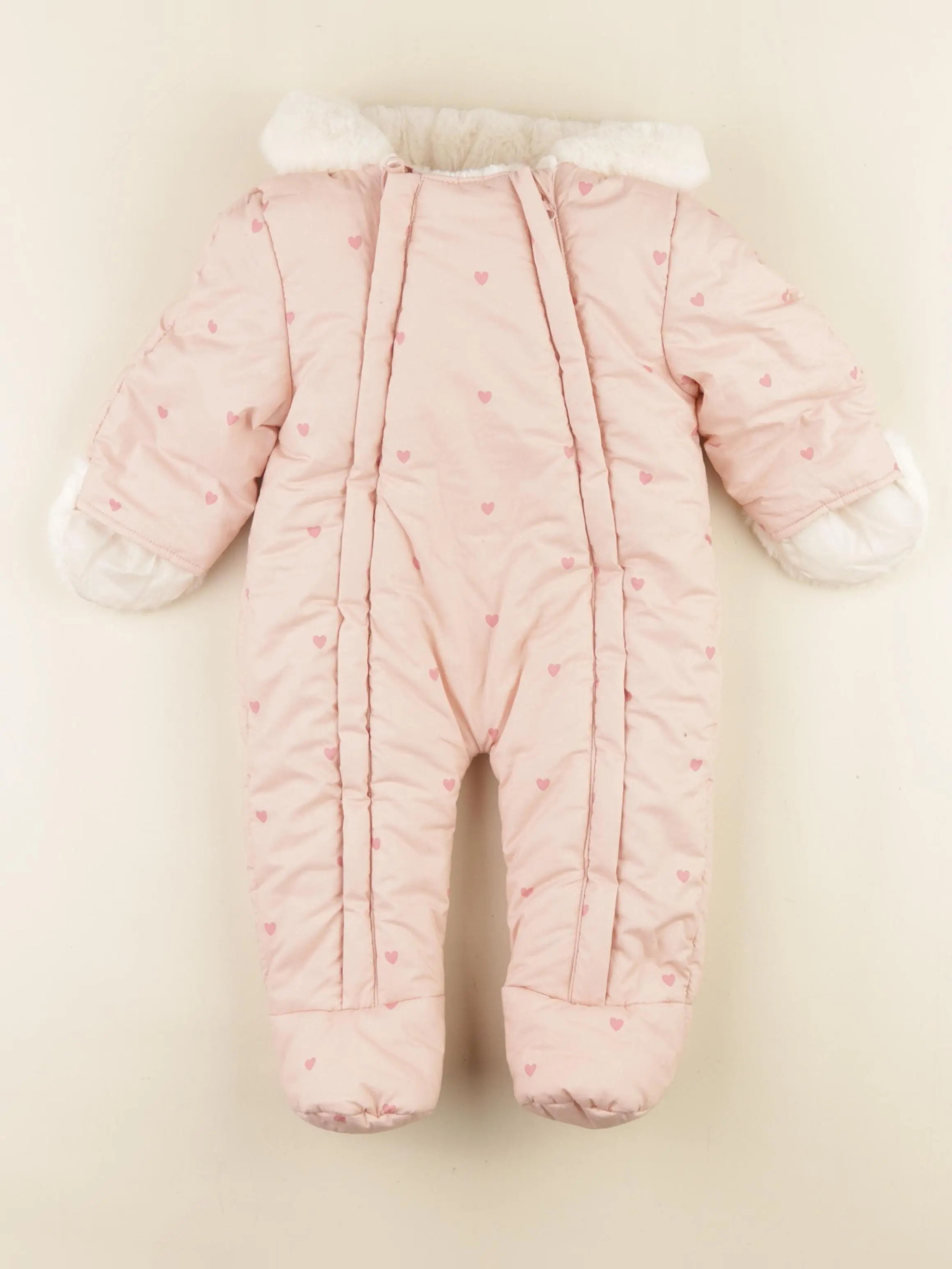 Vertbaudet - combi-pilote rose - 6 mois