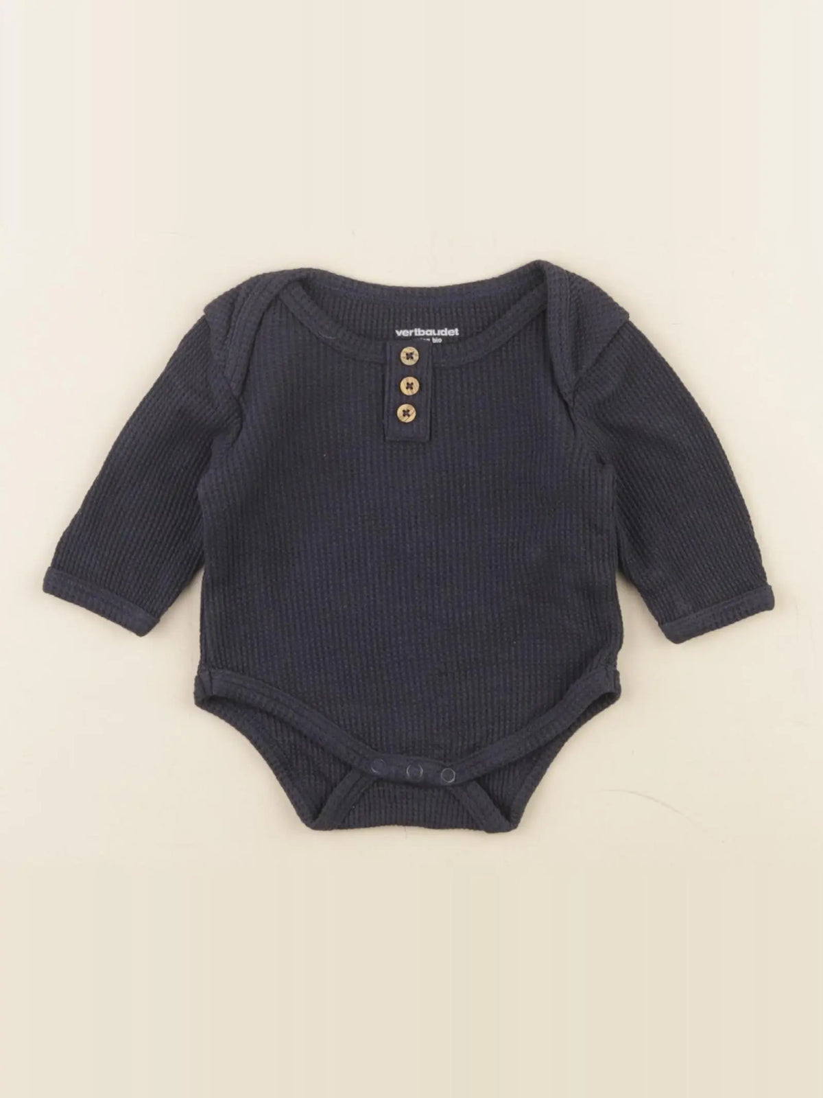 Vertbaudet - body bleu - 1 mois