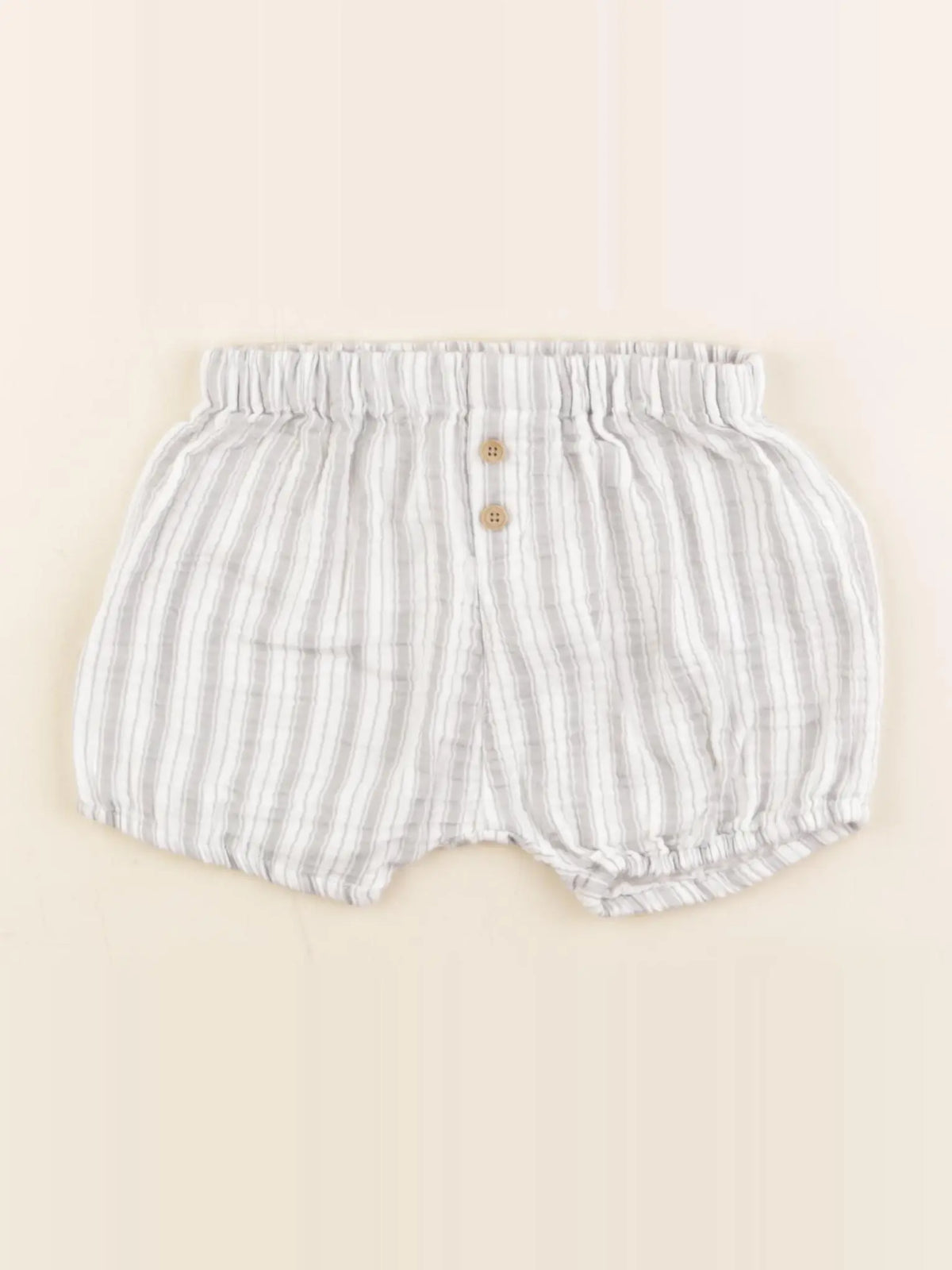 Vertbaudet - bloomer blanc, gris - 18 mois