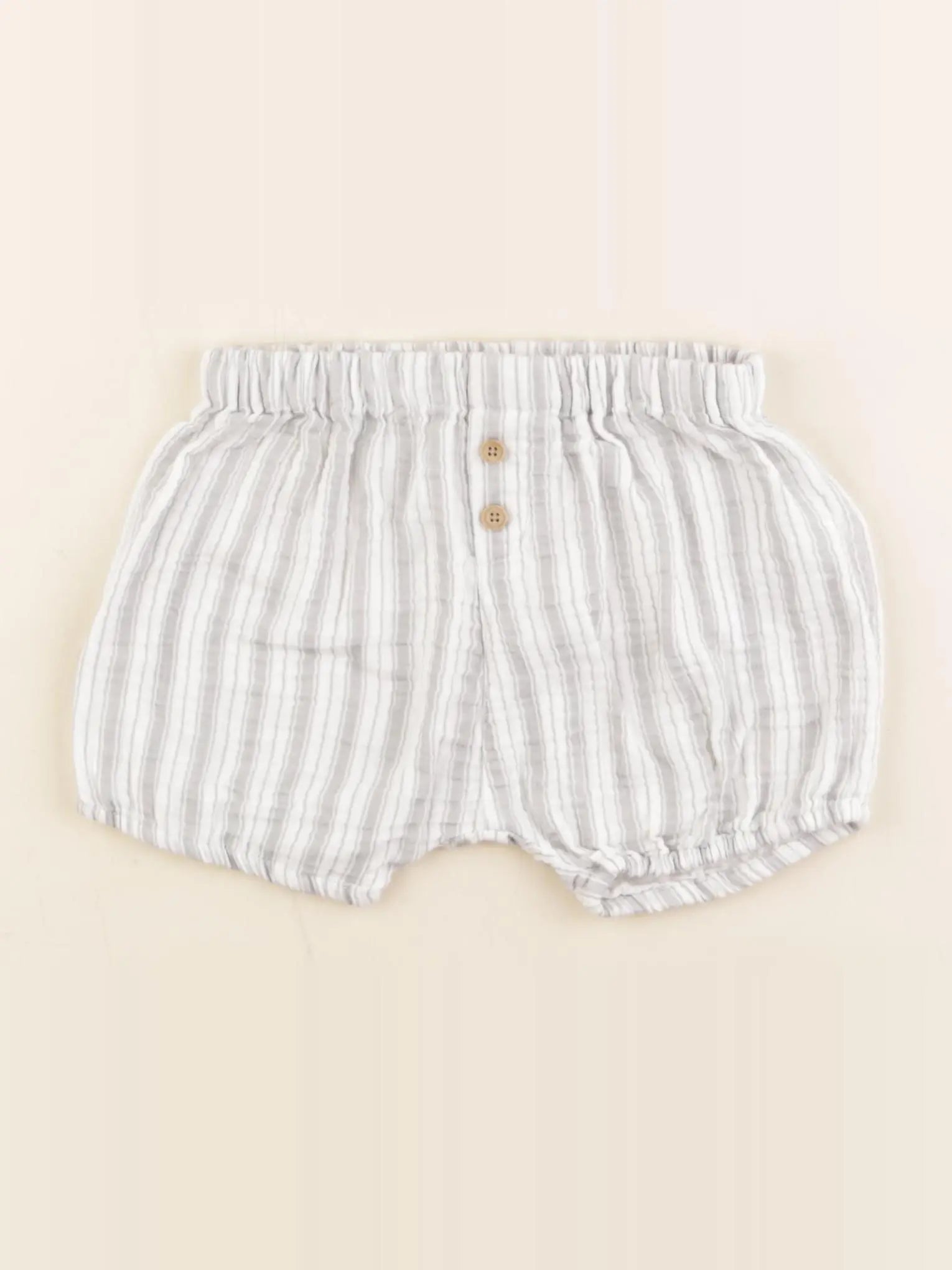 Vertbaudet - bloomer blanc, gris - 18 mois