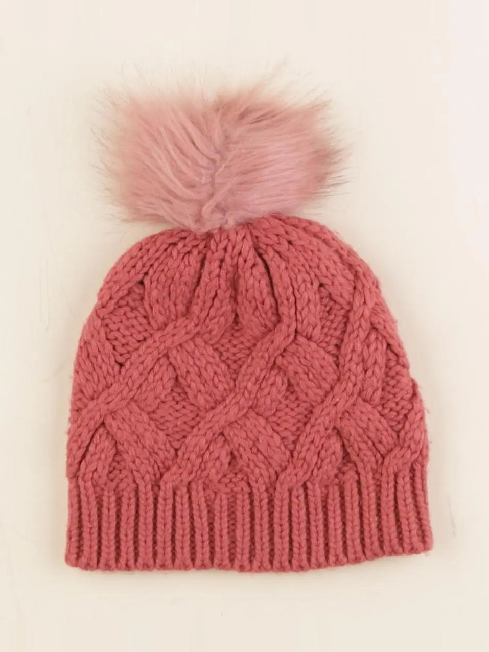 Vertbaudet - bonnet rose - 2/3 ans