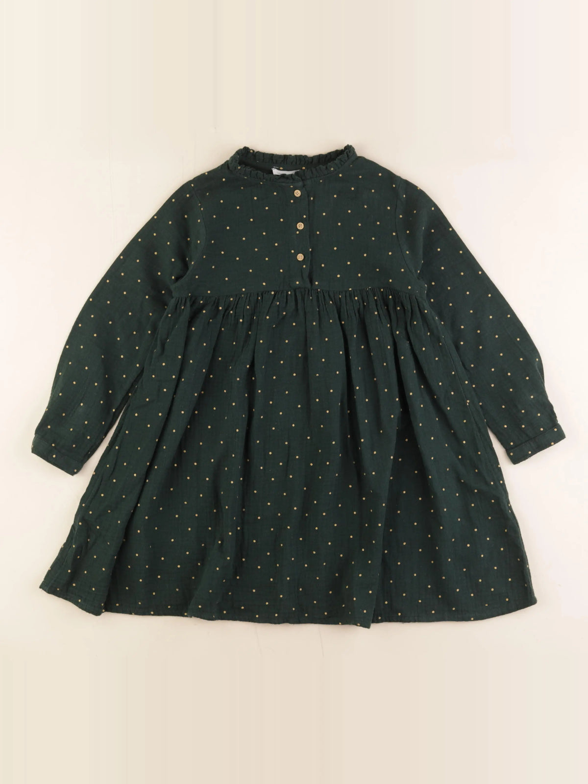Vertbaudet - robe vert - 6 ans