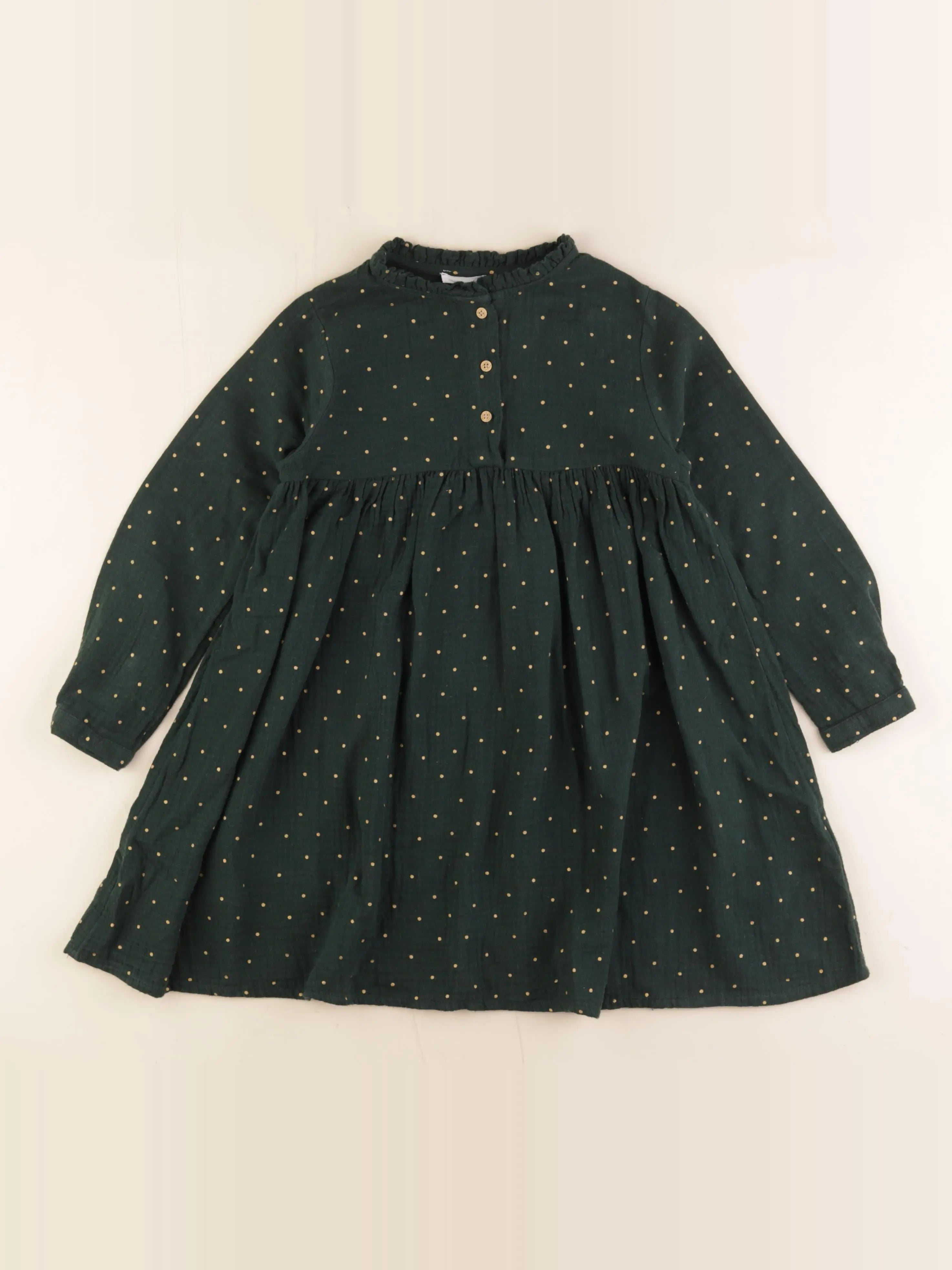 Vertbaudet - robe vert - 6 ans
