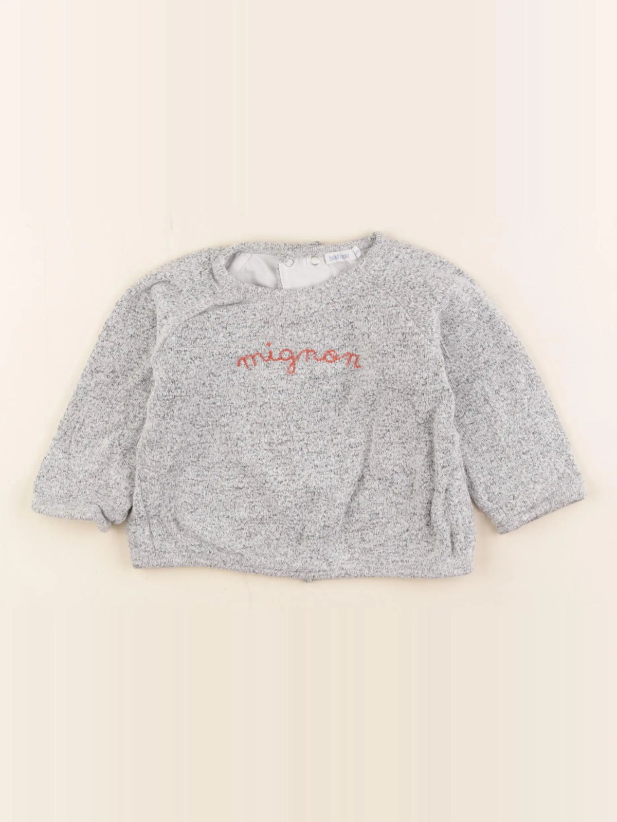 Boutchou - sweat gris - 12 mois