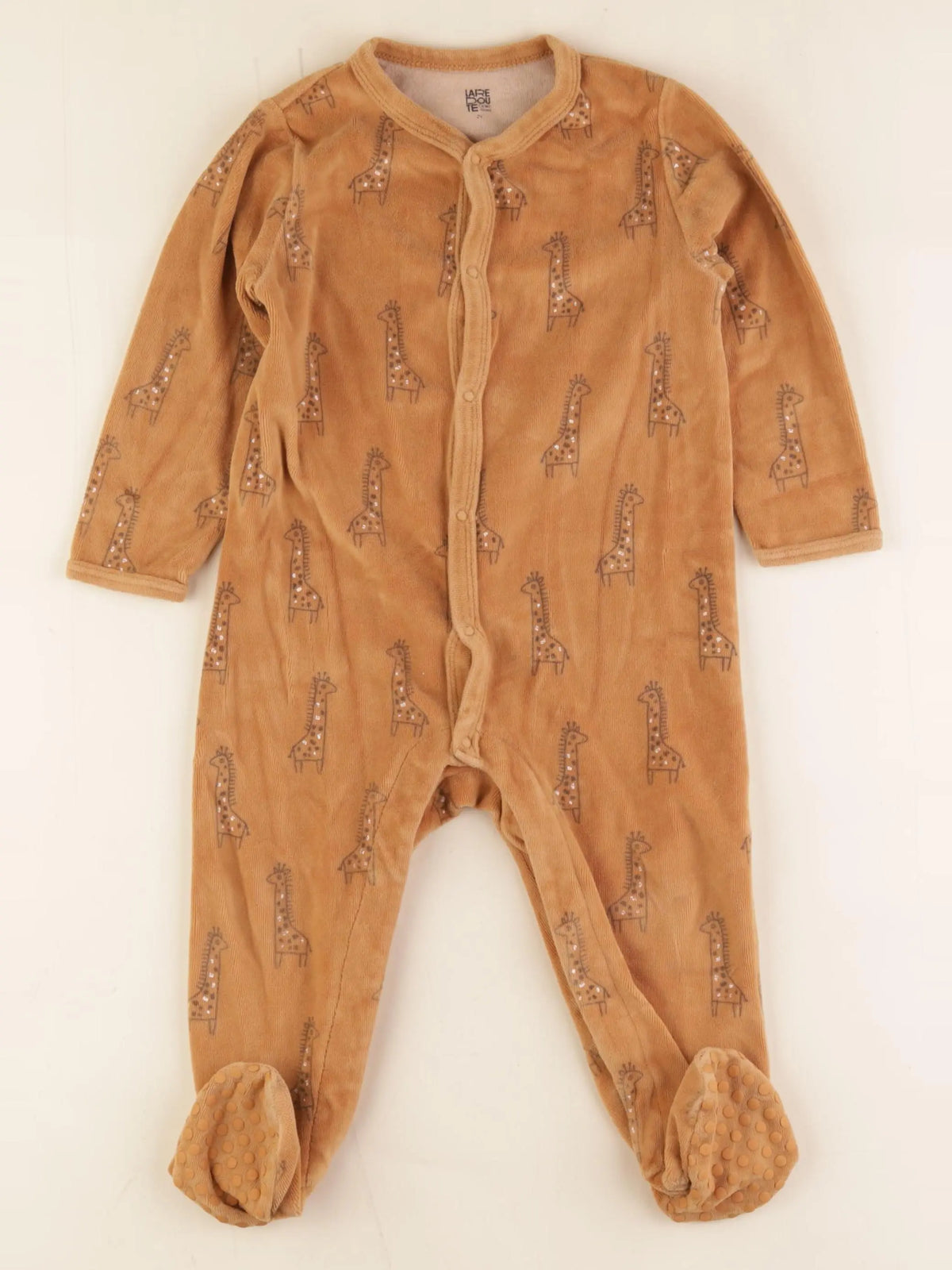 La Redoute - pyjama velours marron - 2 ans