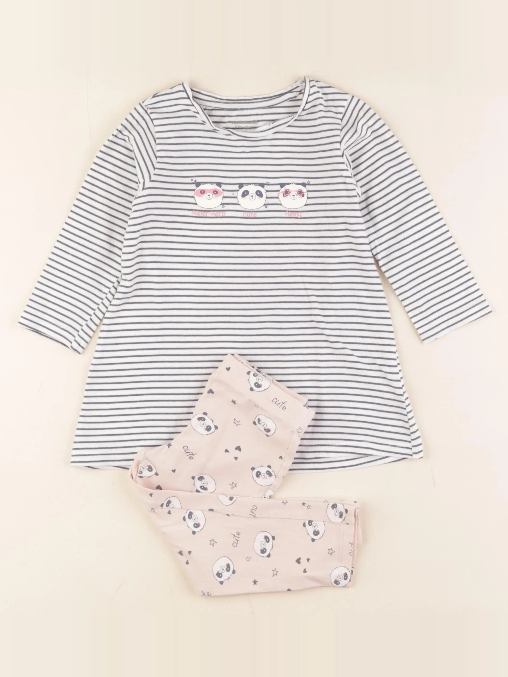 Vertbaudet - pyjama bleu - 2 ans