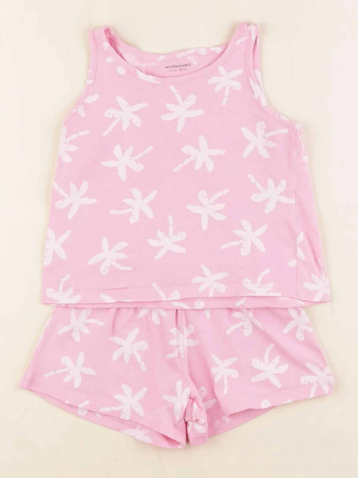 Vertbaudet - pyjama coton rose - 2 ans