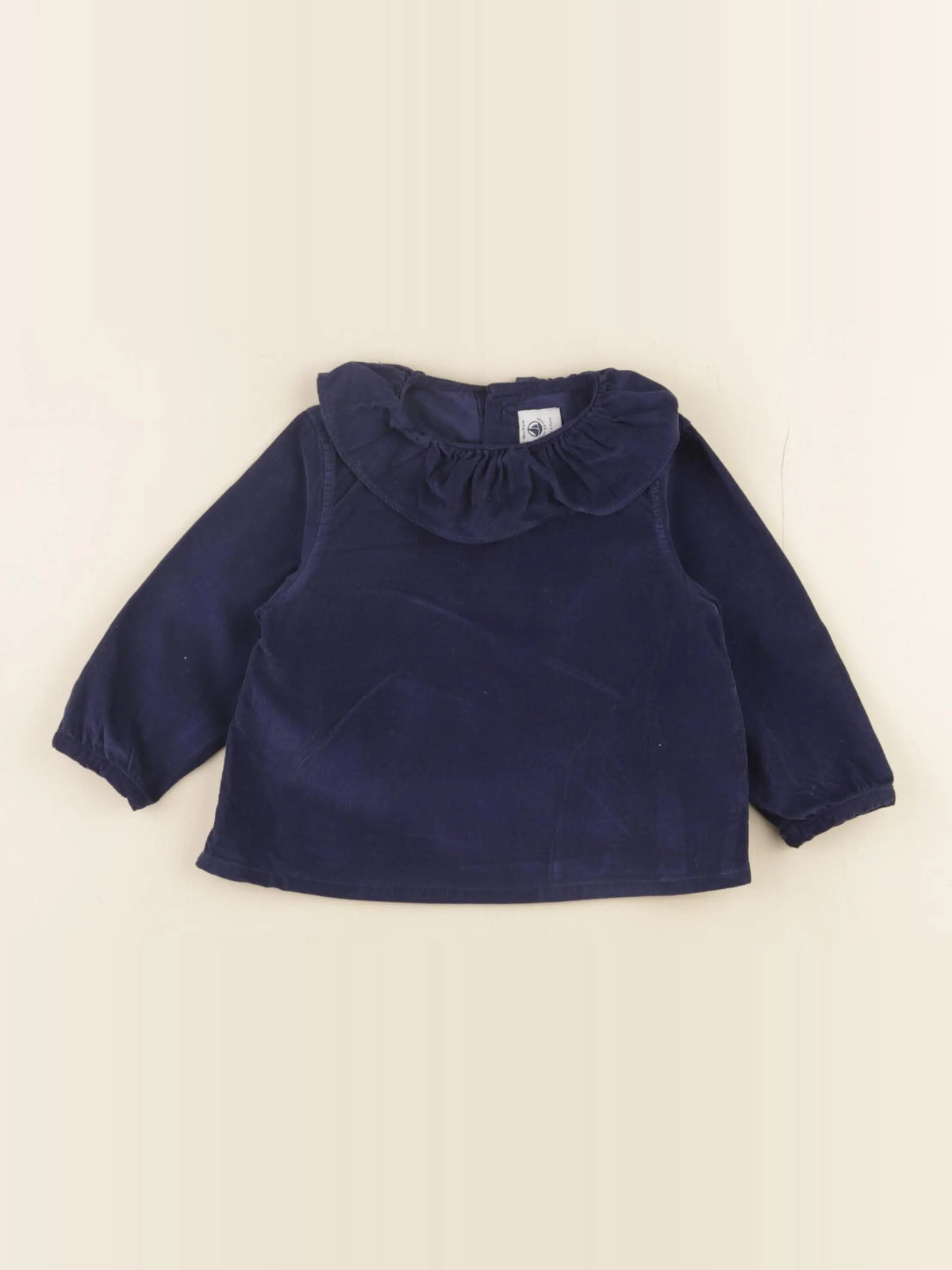Petit Bateau - blouse bleu - 18 mois