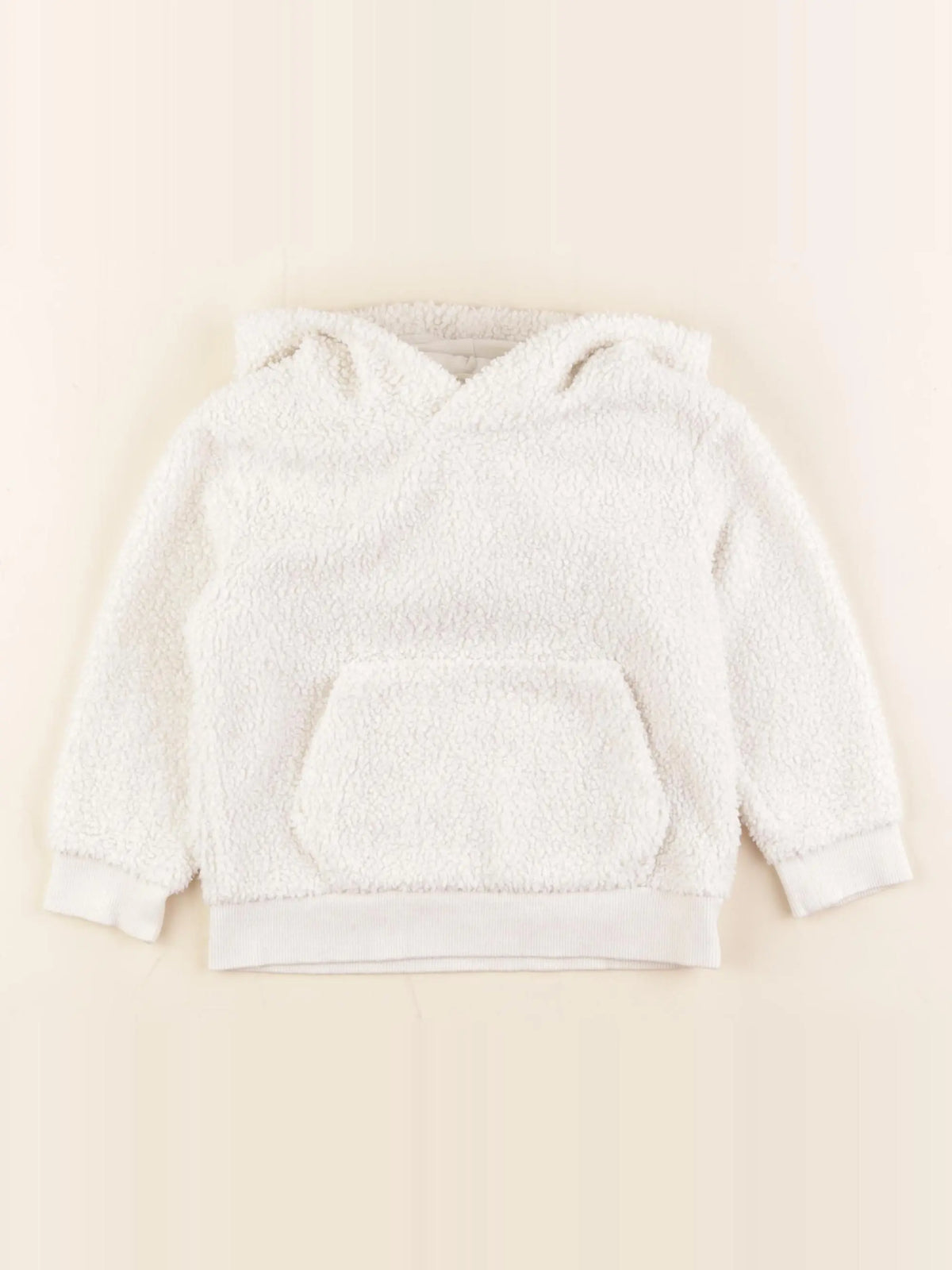 H&M - polaire blanc - 18/24 mois