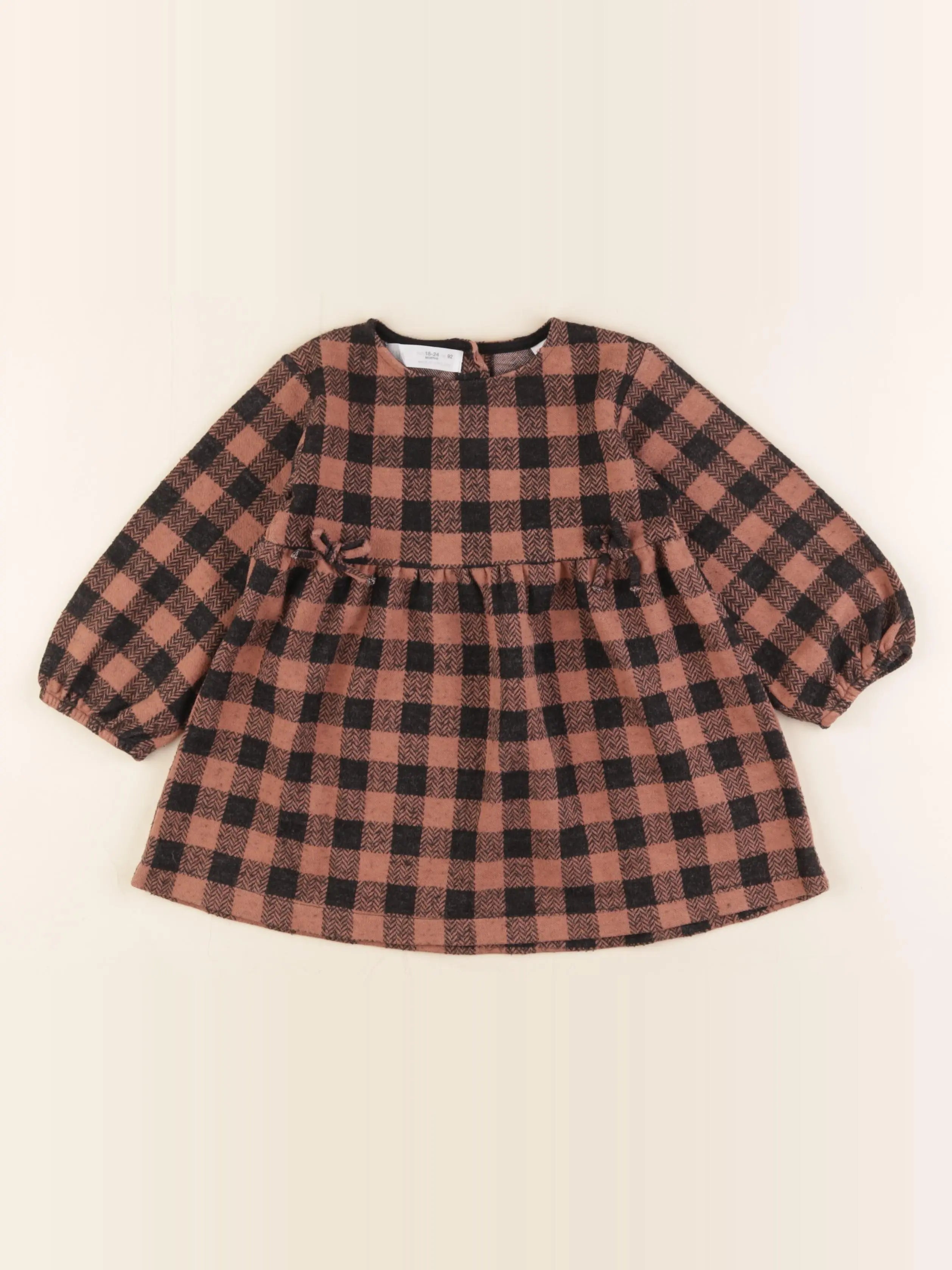 Zara - robe marron - 18/24 mois